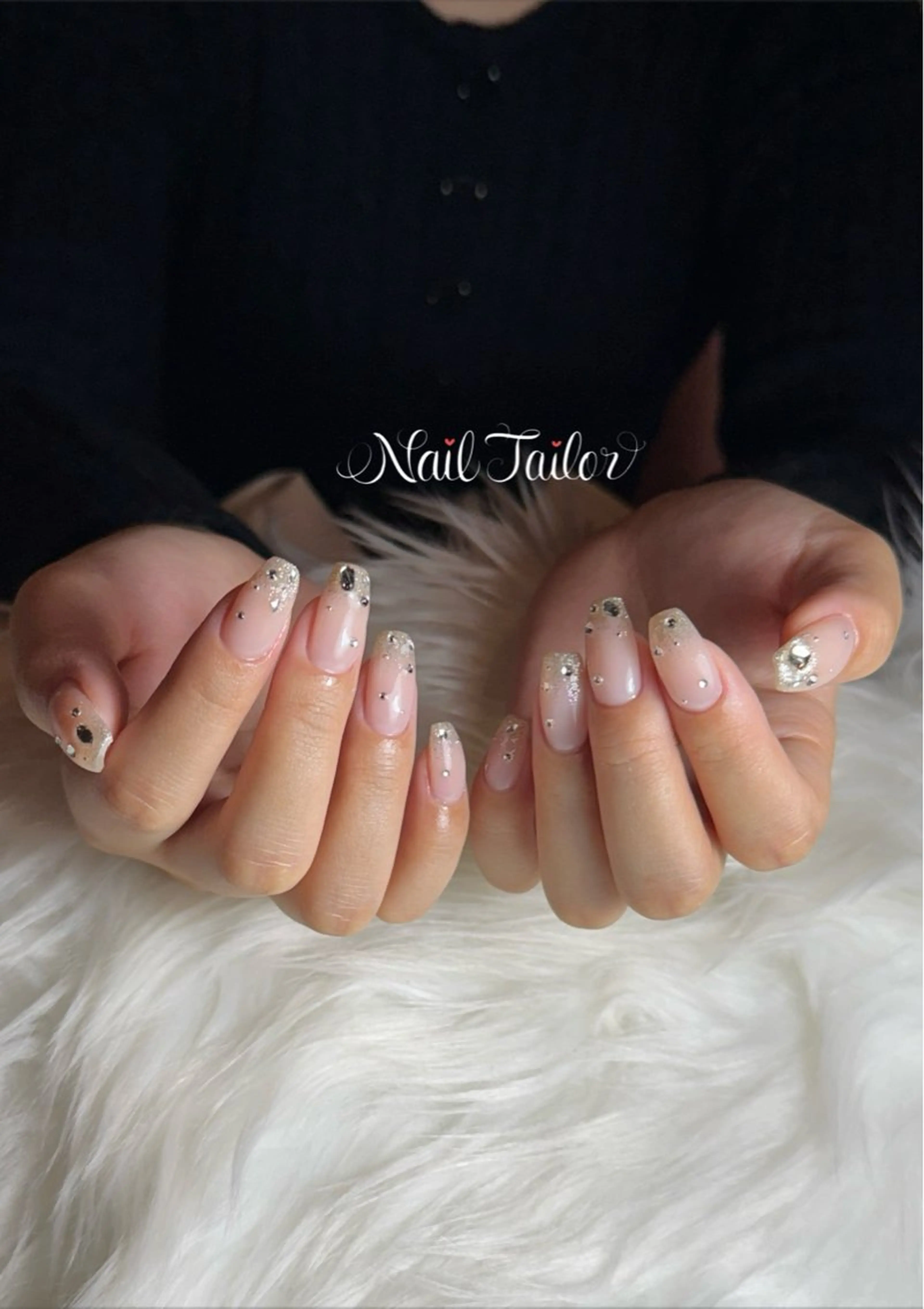 ネイル グラデーション キラキラネイル ラメ(グリッター) ラメグラデーション ロングネイル ハンドネイル 〜Nail Tailor〜　ネイルテイラー所属・NailTailor ネイルテイラーのネイルデザイン