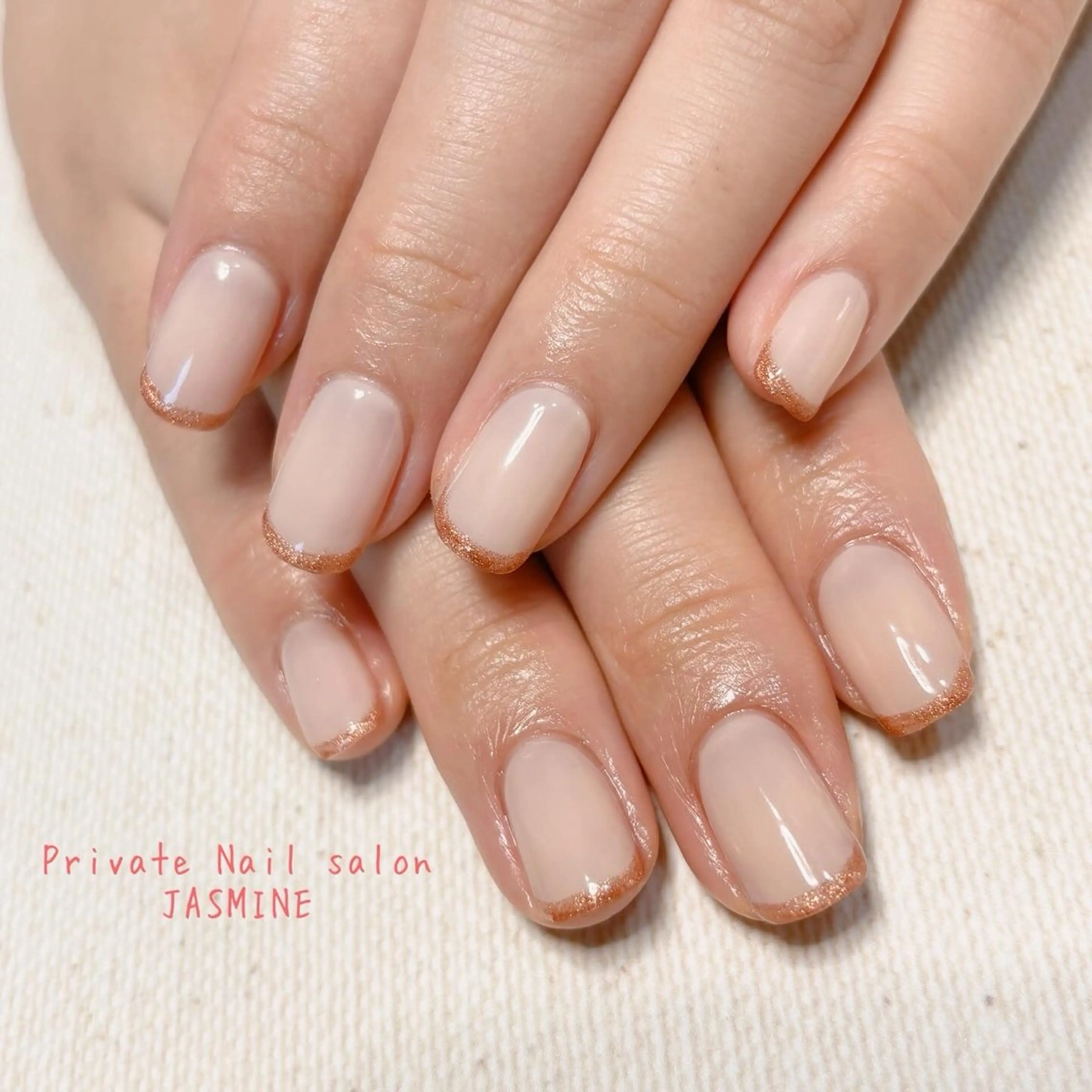 ネイル フレンチネイル シンプルネイル Nail salon JASMINEのネイルデザイン