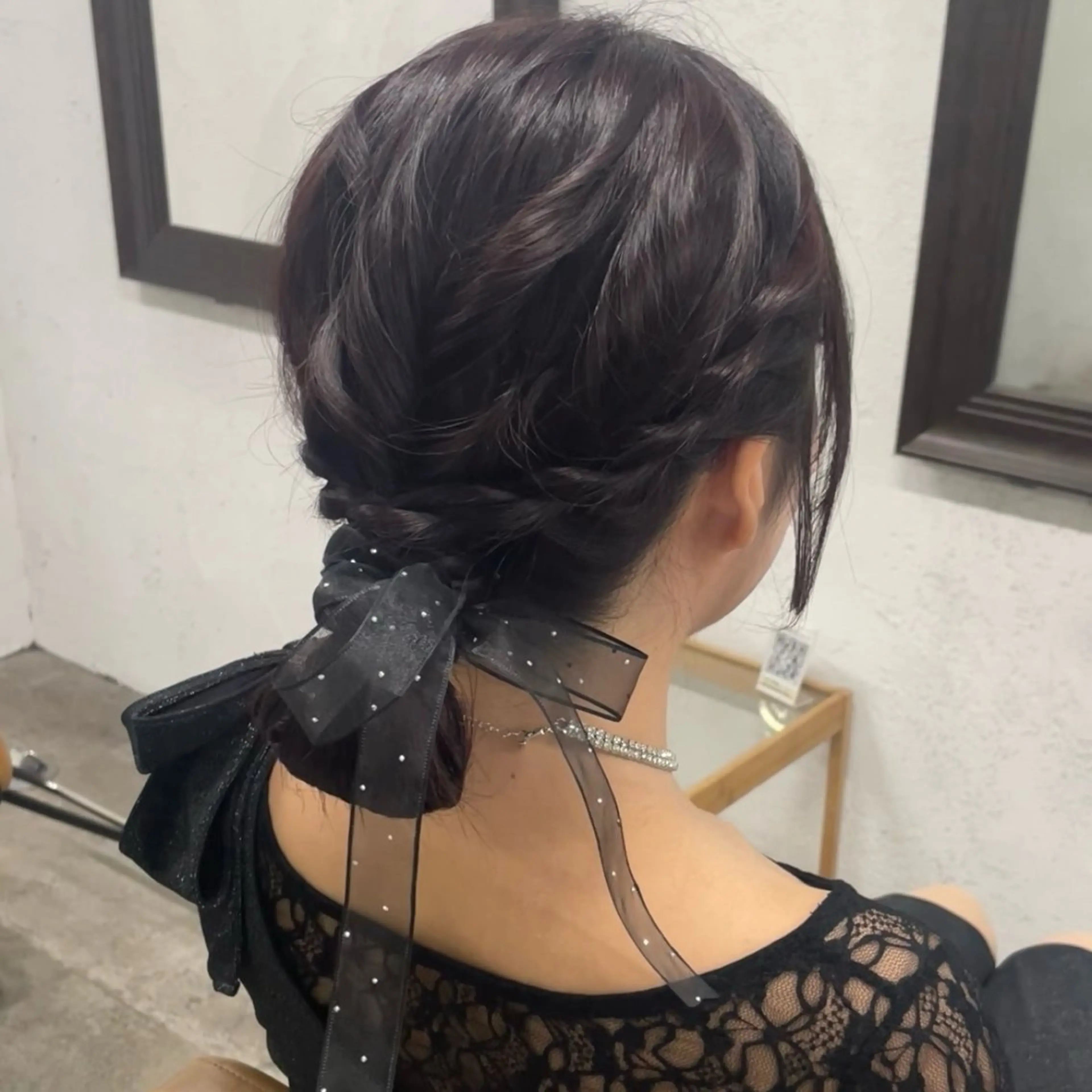 🥂ヘアアクセ付き🥂﹨*.お顔周りカットサービス.*∕💐お呼ばれヘア/大人かわいいヘアセット💐の写真