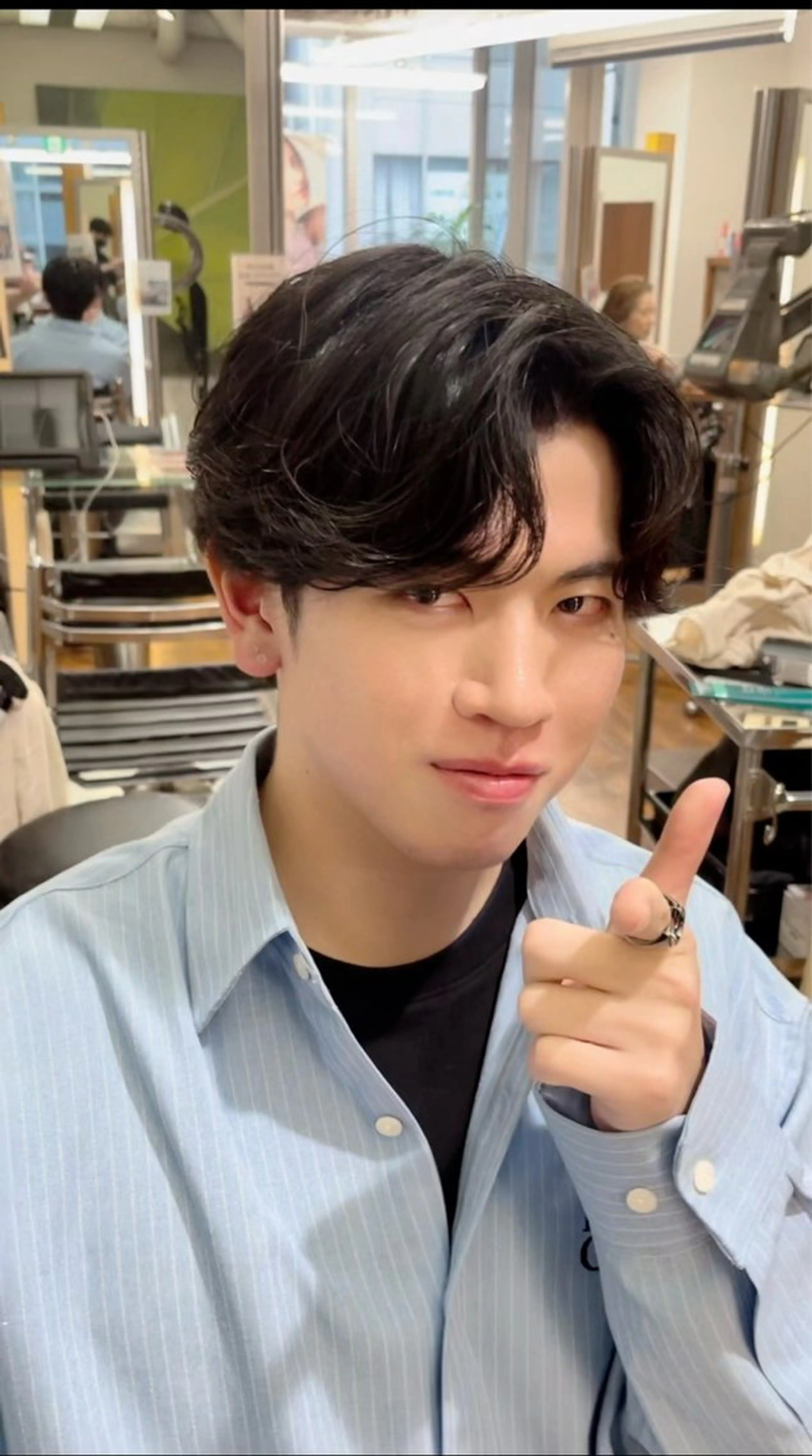 韓国風カルマパーマ×カット×トリートメントの写真