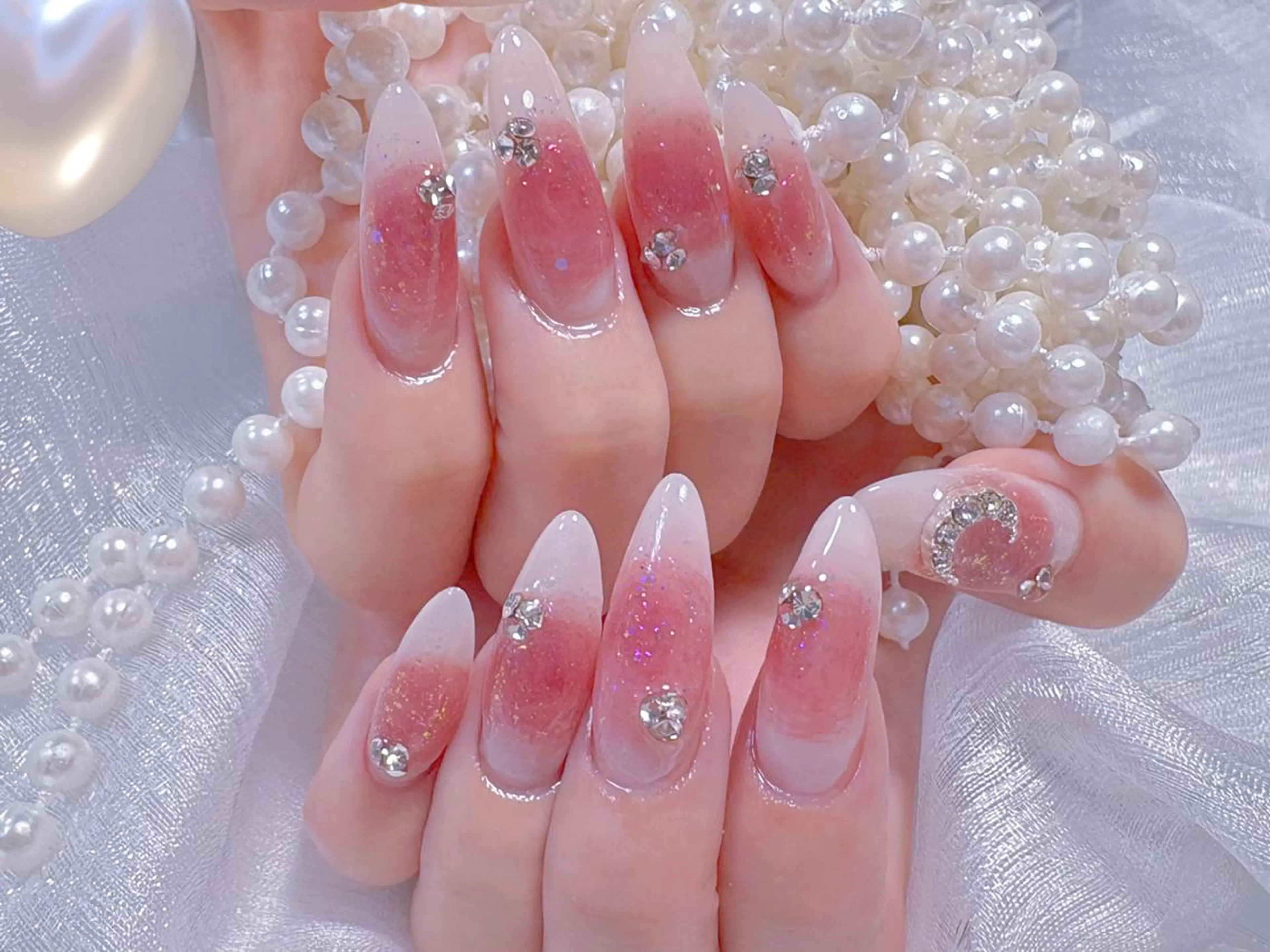 ネイル ハンドネイル 🎀鈴音🎀 ワンホンネイルのネイルデザイン