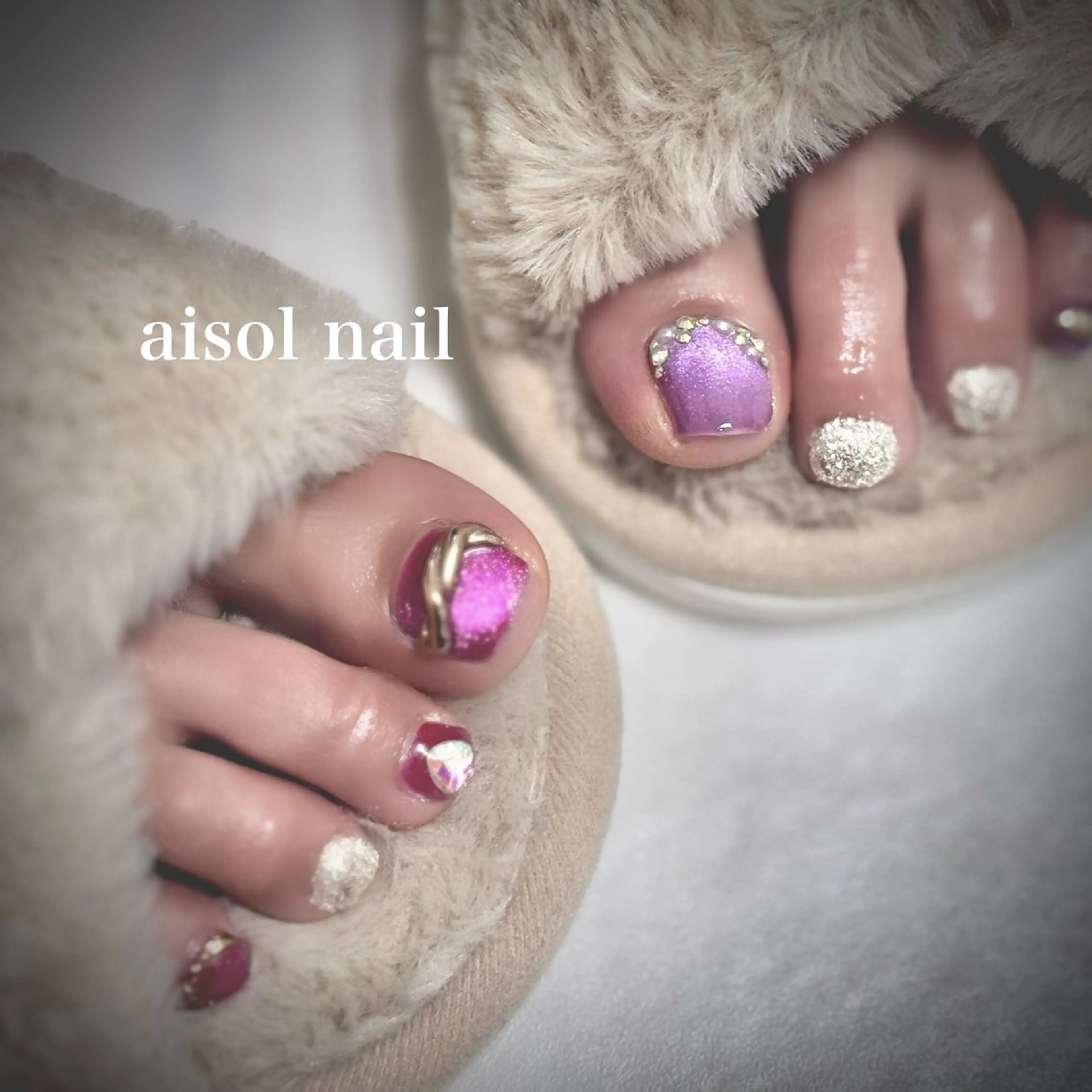 ネイル フットネイル Aisol nail salonのネイルデザイン