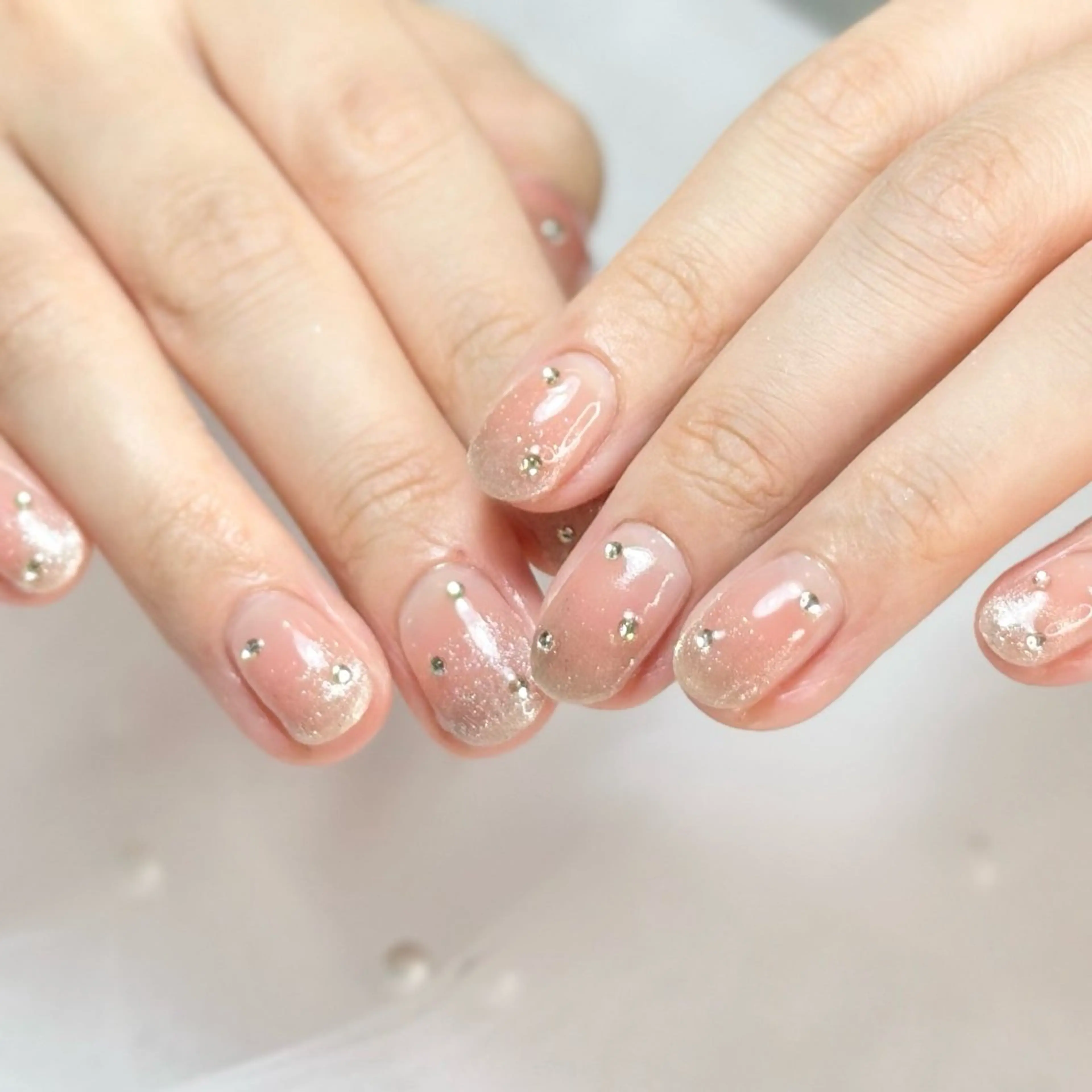 ネイル ストーンネイル ハンドネイル HAIR&MAKE POSH 日暮里のネイルデザイン