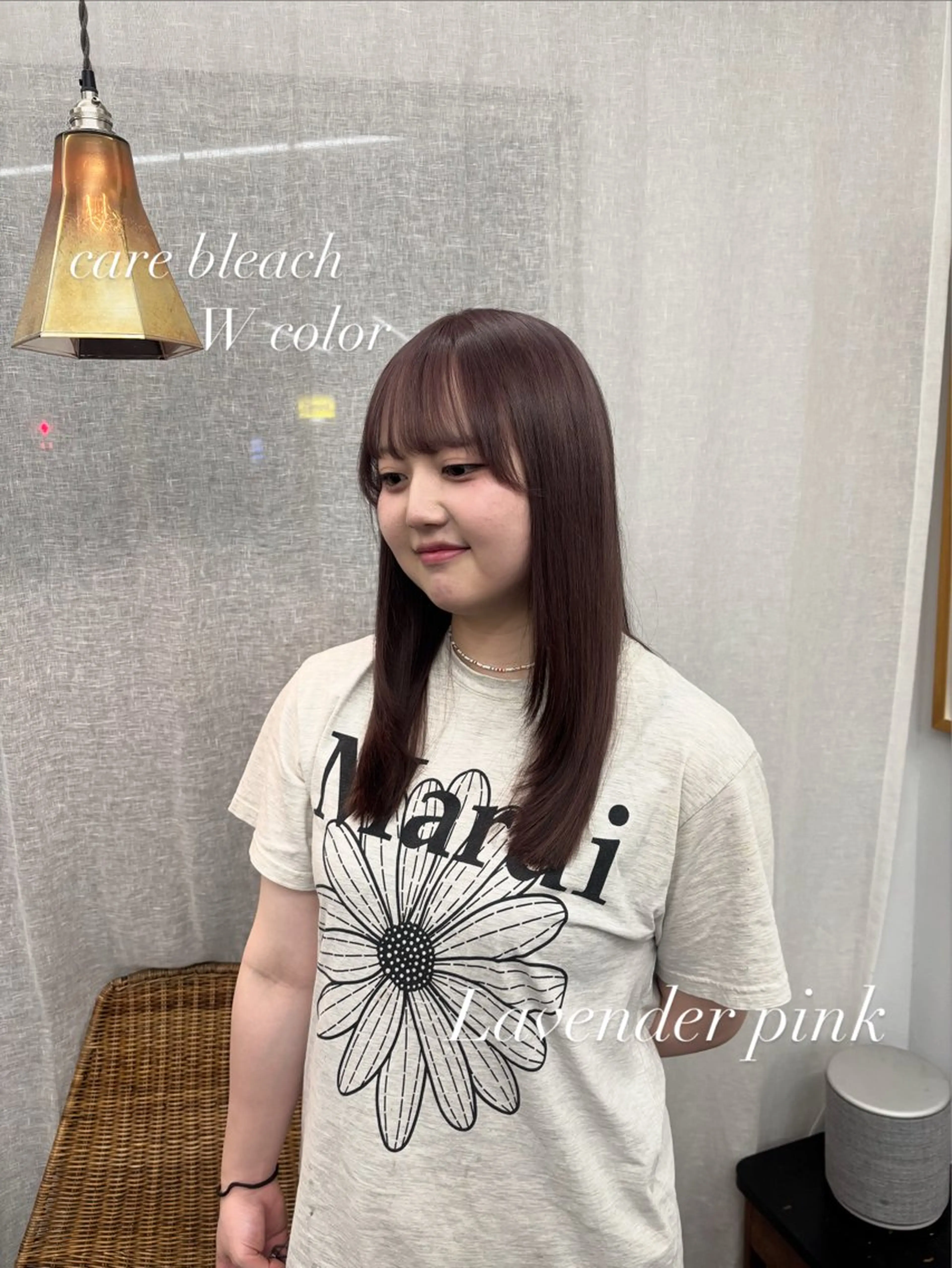 ロング カラー ベージュカラー ブリーチ ラベンダーカラー ラベンダーピンク ピンクカラー カット ヘアカラー ヤマザキ アヤメ 【シベルバレー横浜】のヘアスタイル