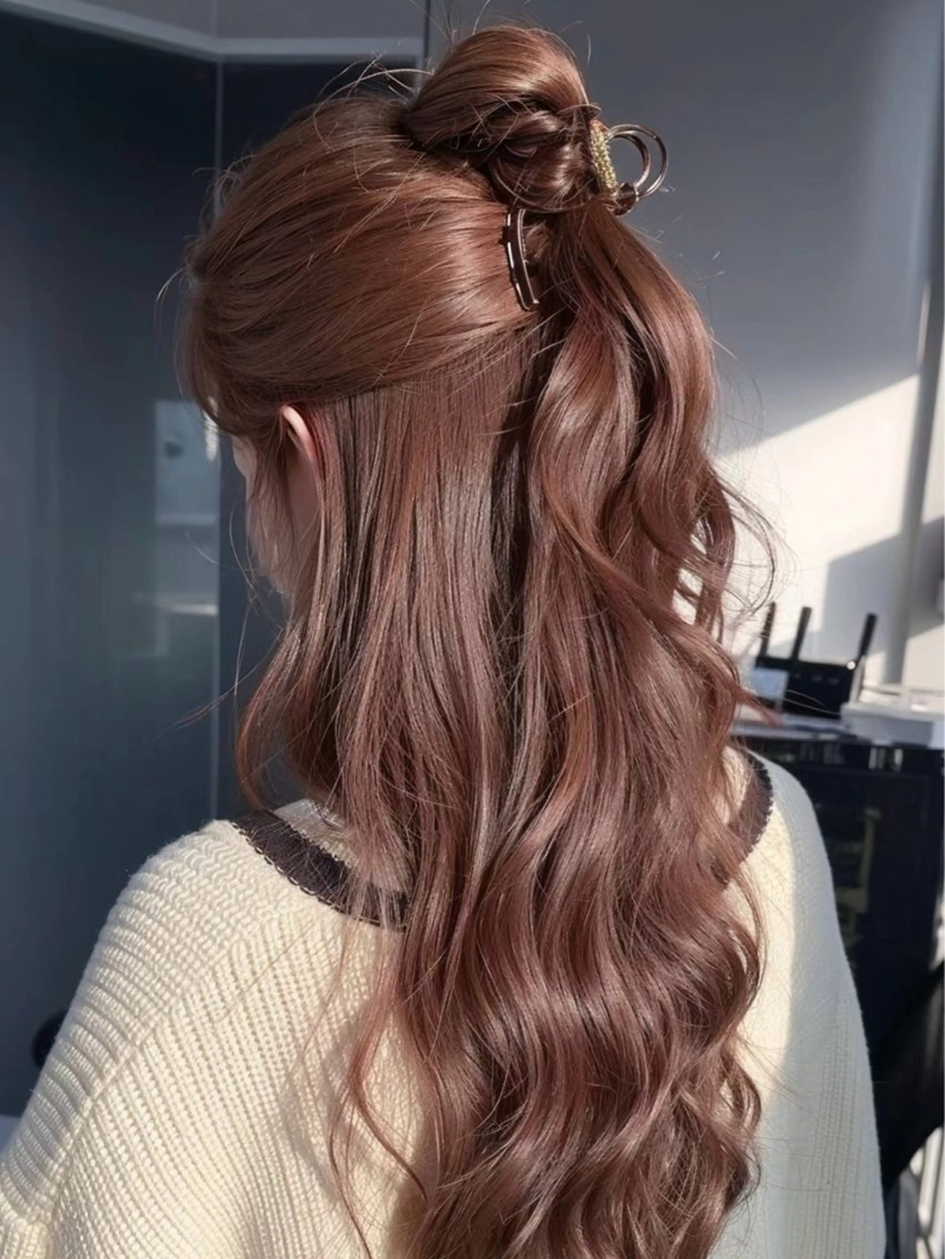 ロング カラー トレンド暖色ヘア🍒 miu🍒のヘアスタイル