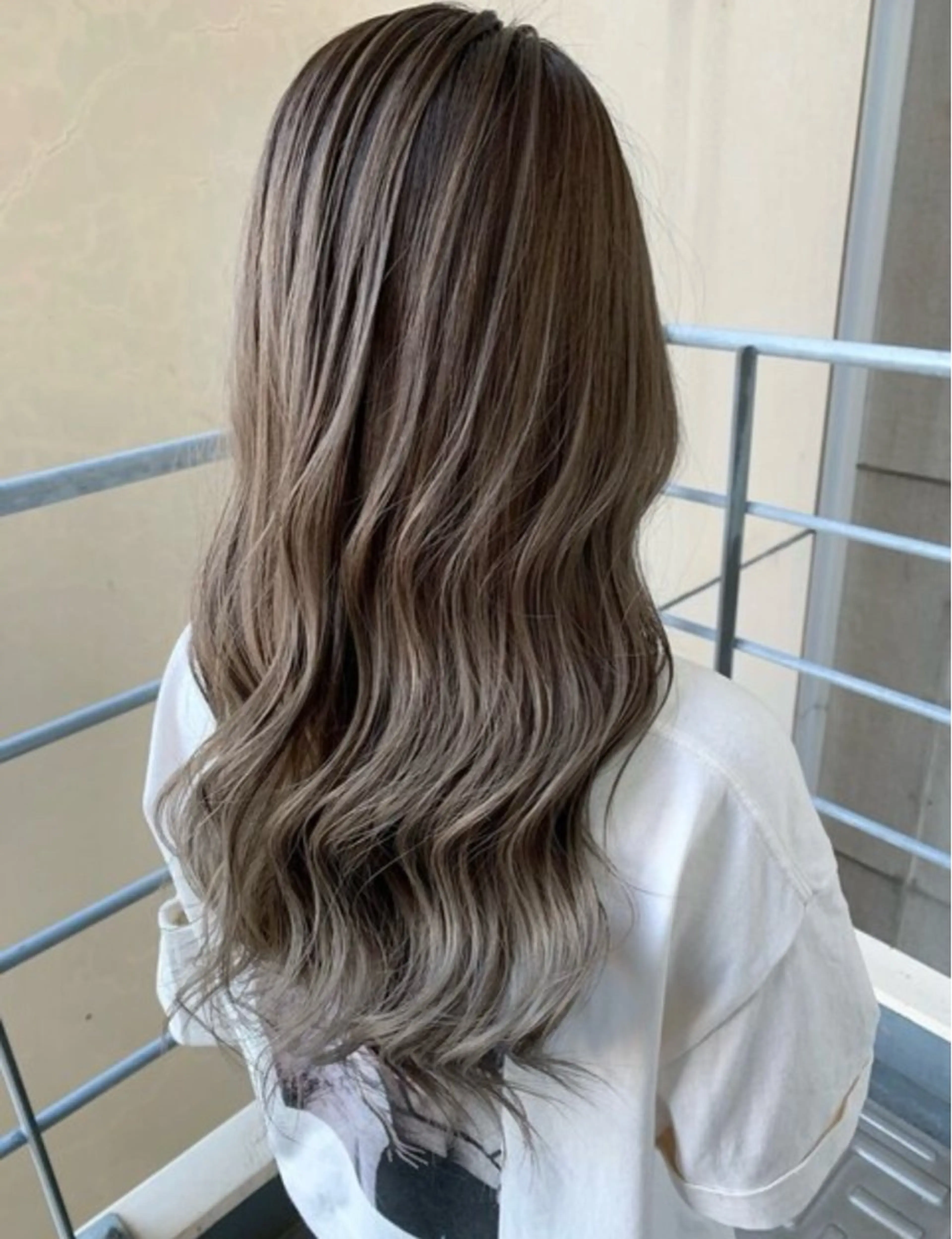 ロング ヘアカラー ブリーチ/縮毛矯正/ 韓国/💗ホノカ💗のヘアスタイル