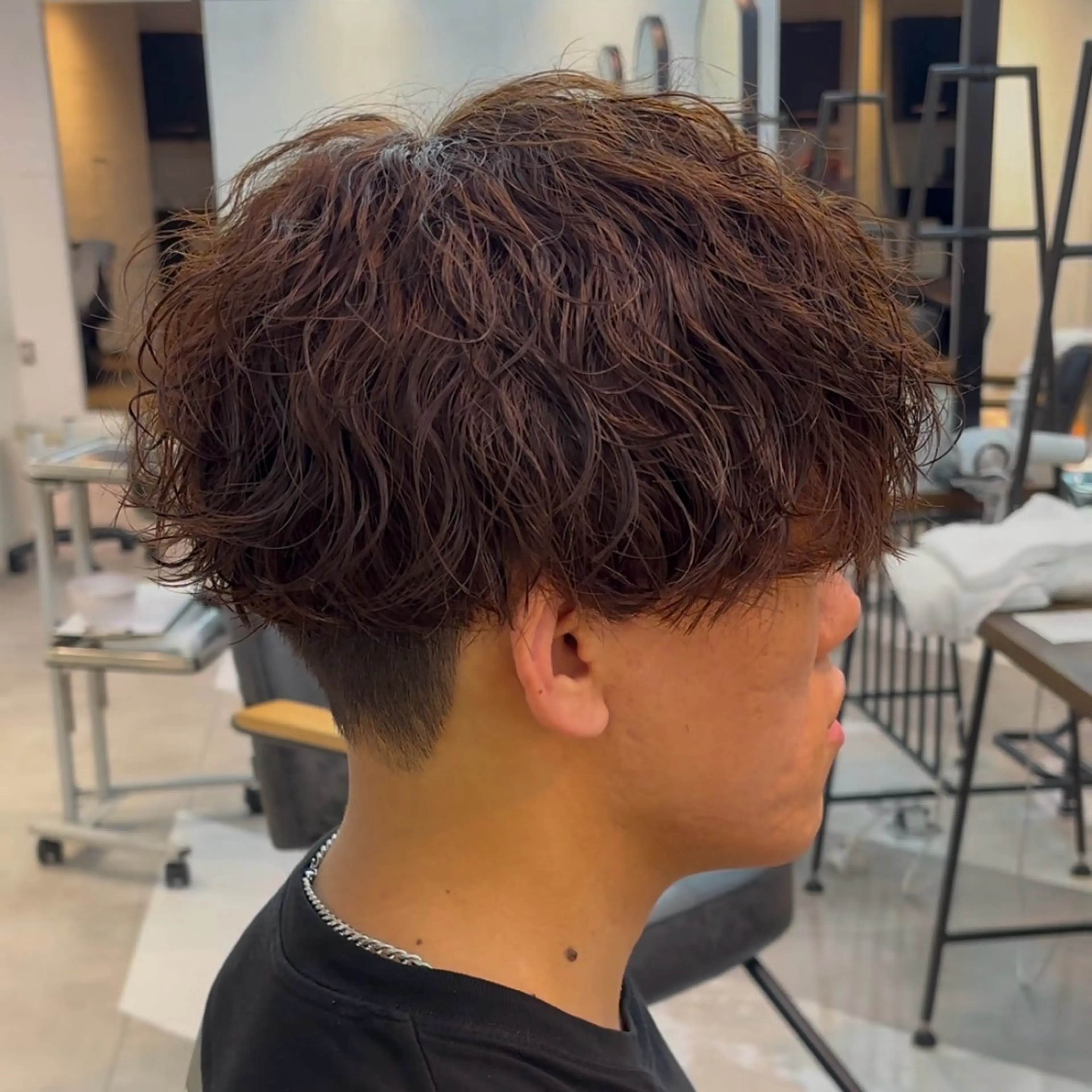 ショート カラー パーマ メンズ カット ヘアカラー パーマ men's/perm colorDaijuのヘアスタイル