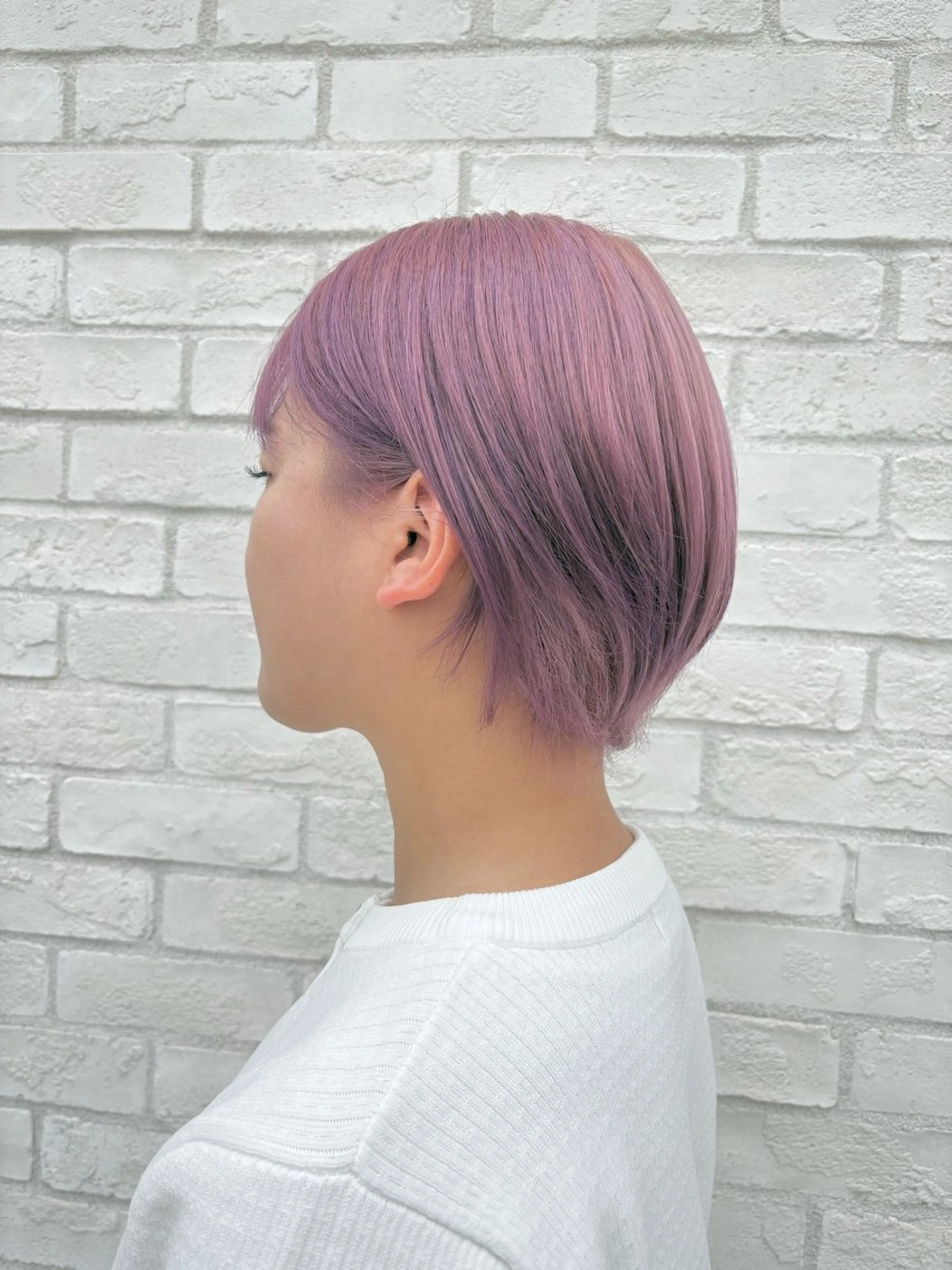 ショート カラー ピンクカラー preak 🖤mizuki🖤のヘアスタイル