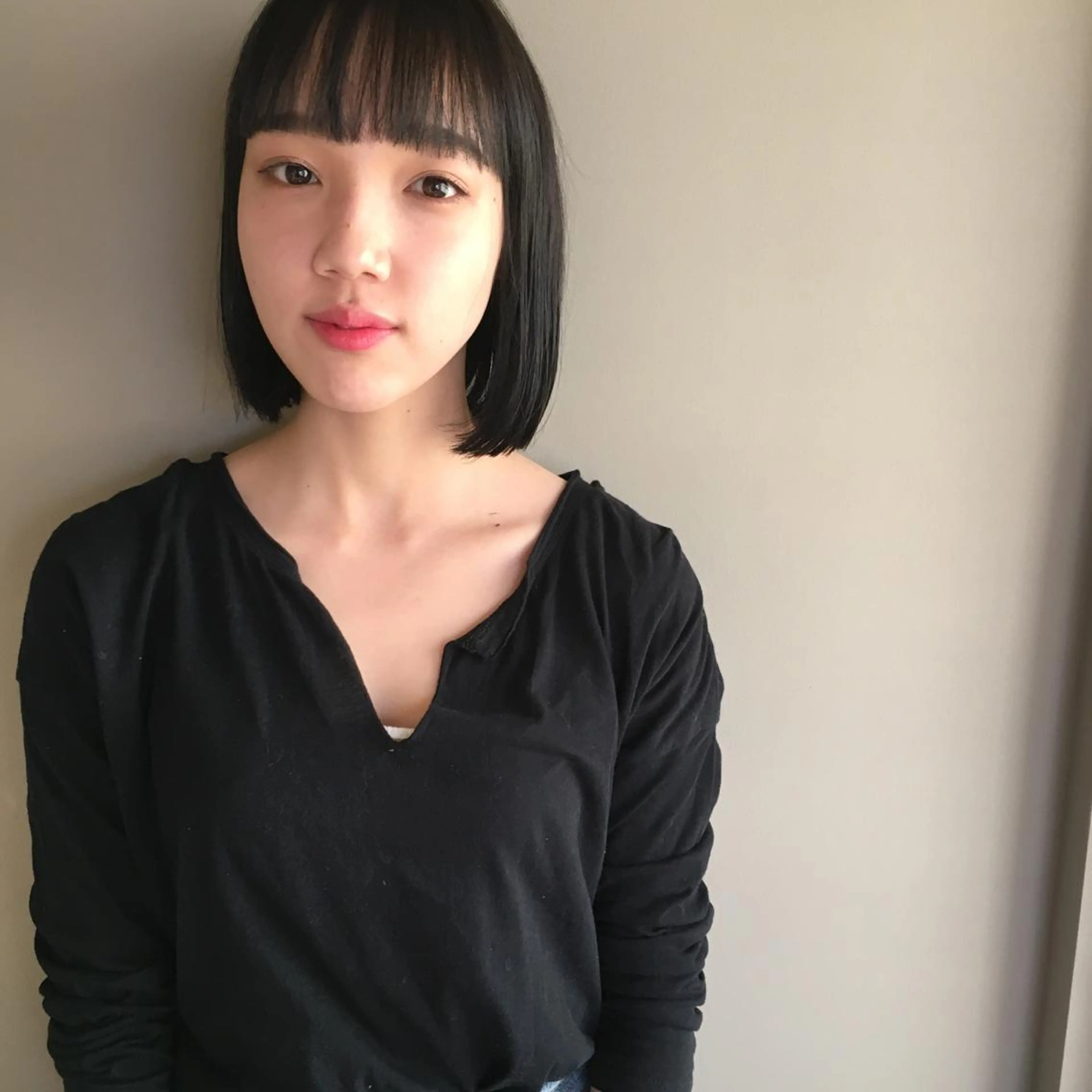 ミディアム カラー レイヤーカット BLend 渋谷のヘアスタイル