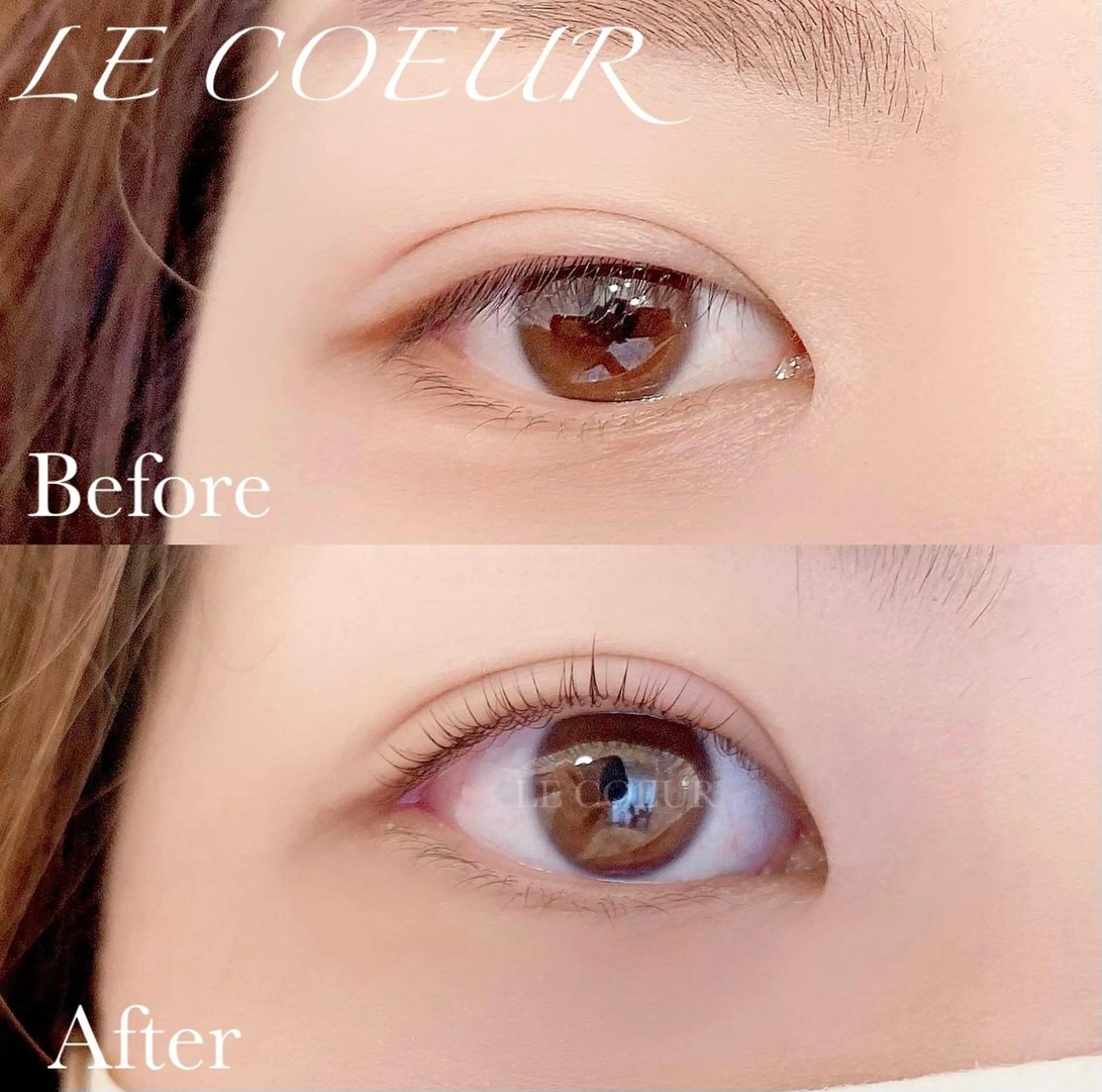 マツエク・マツパ パリジェンヌラッシュリフト まつげパーマ 下まつげエクステ 一重×まつ毛パーマ eyelash&eyebrow Luminous所属・Luminous まつげ&眉毛 専門店のマツエク・マツパデザイン