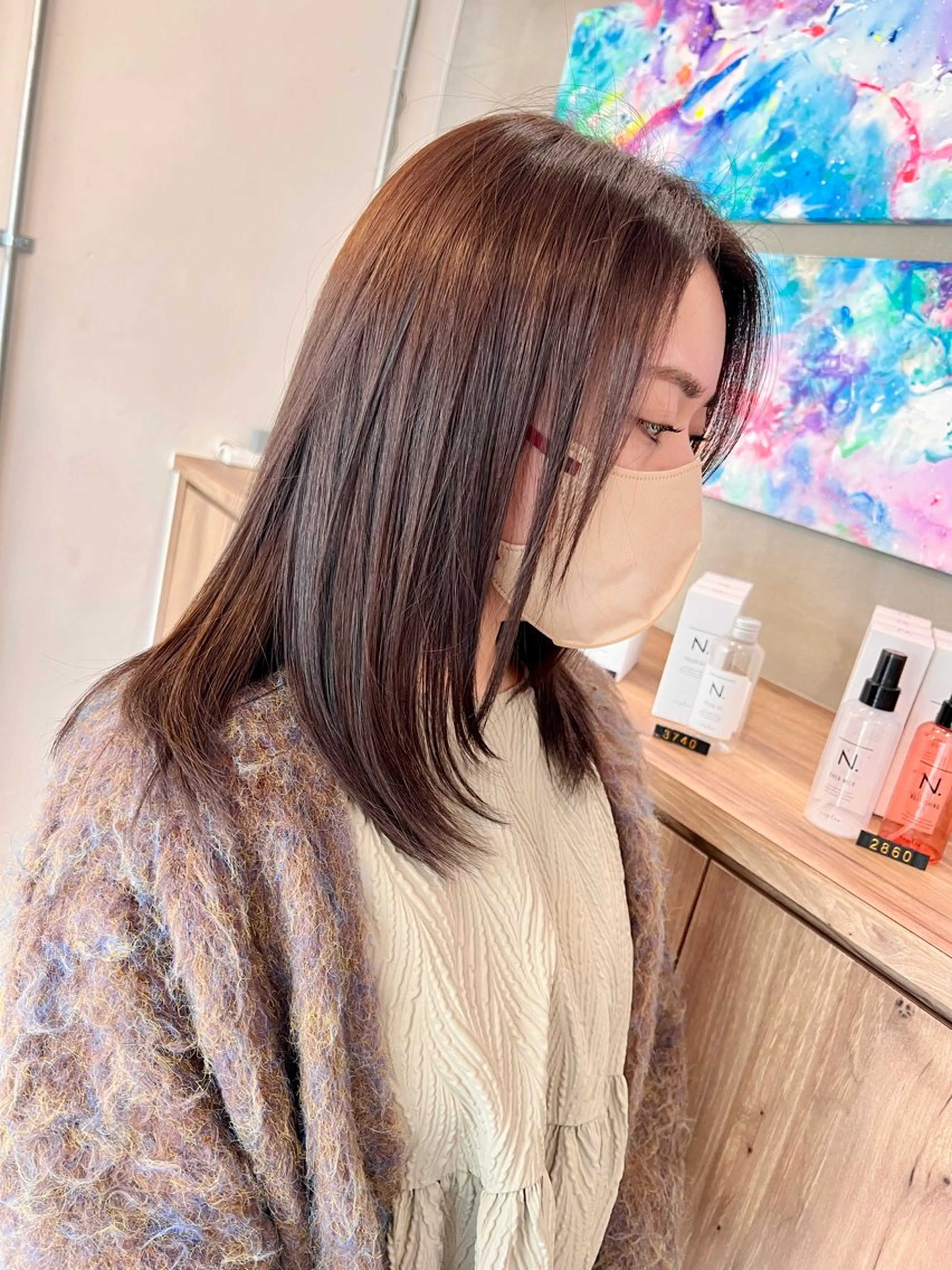 カラー ブリーチ/ストレート ダブルカラーtetoのヘアスタイル