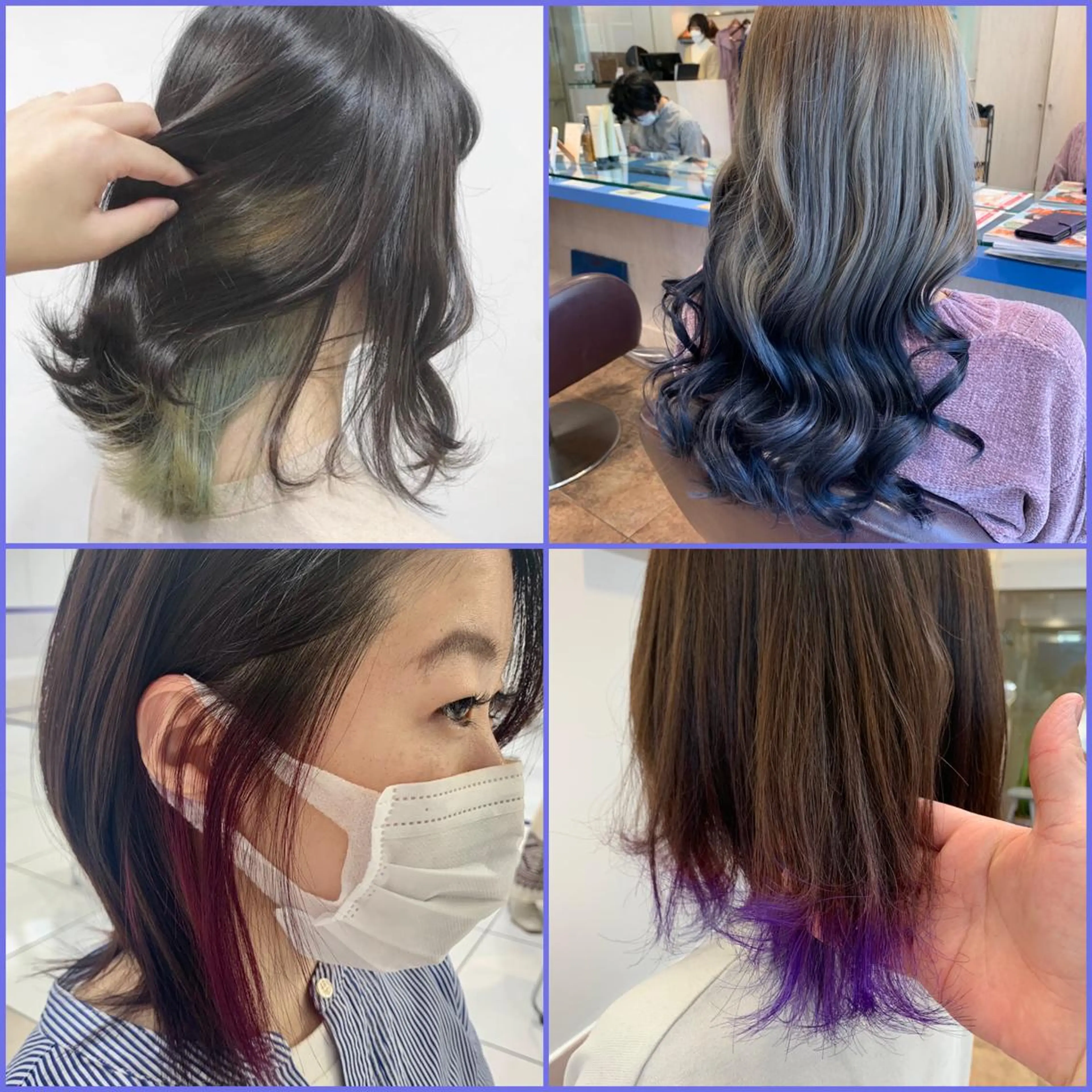 インナーorイヤリングカラー(ブリーチ込み)+前髪カット+トリートメント🦄の写真