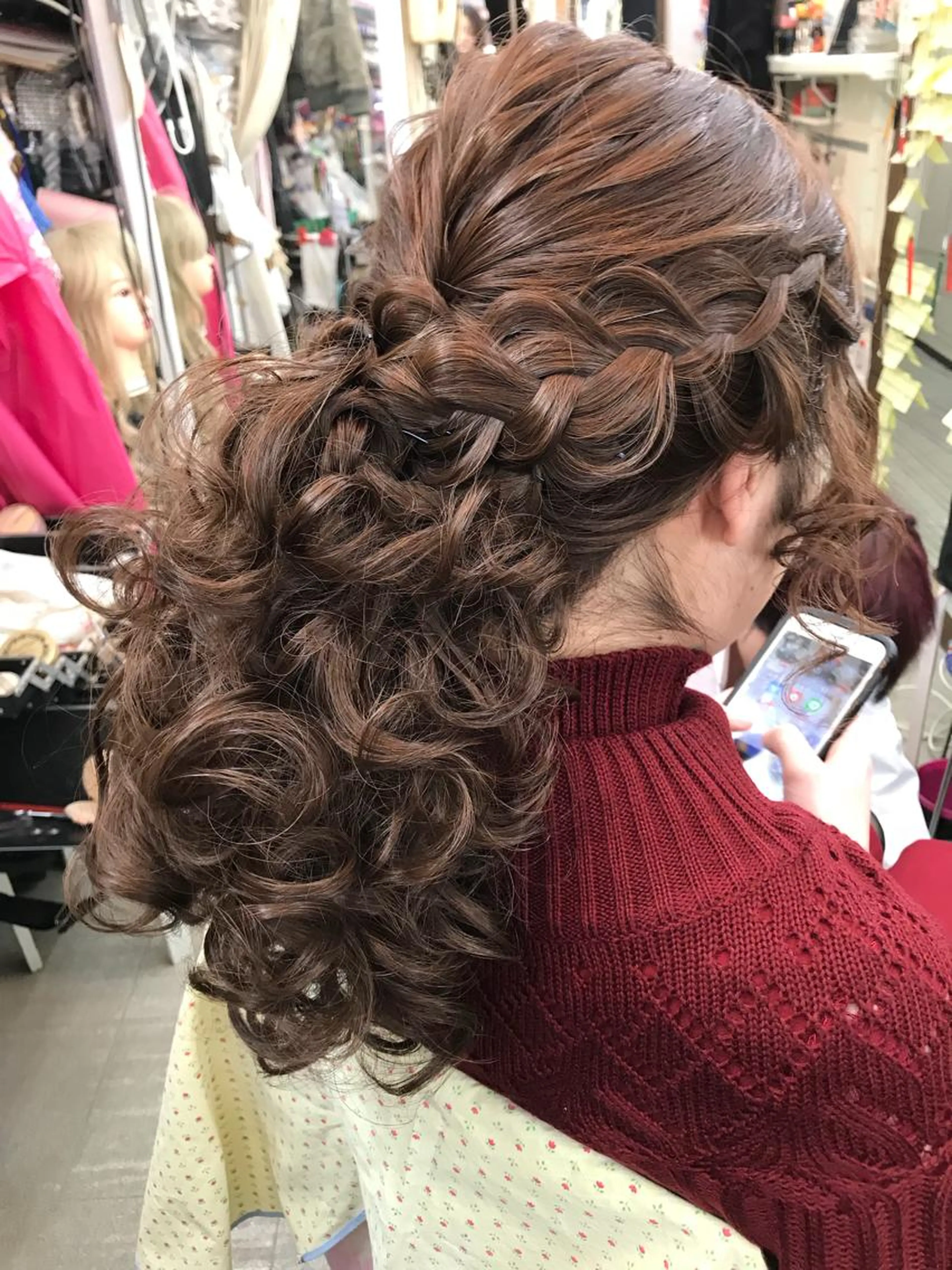 ウィッグアレンジの写真