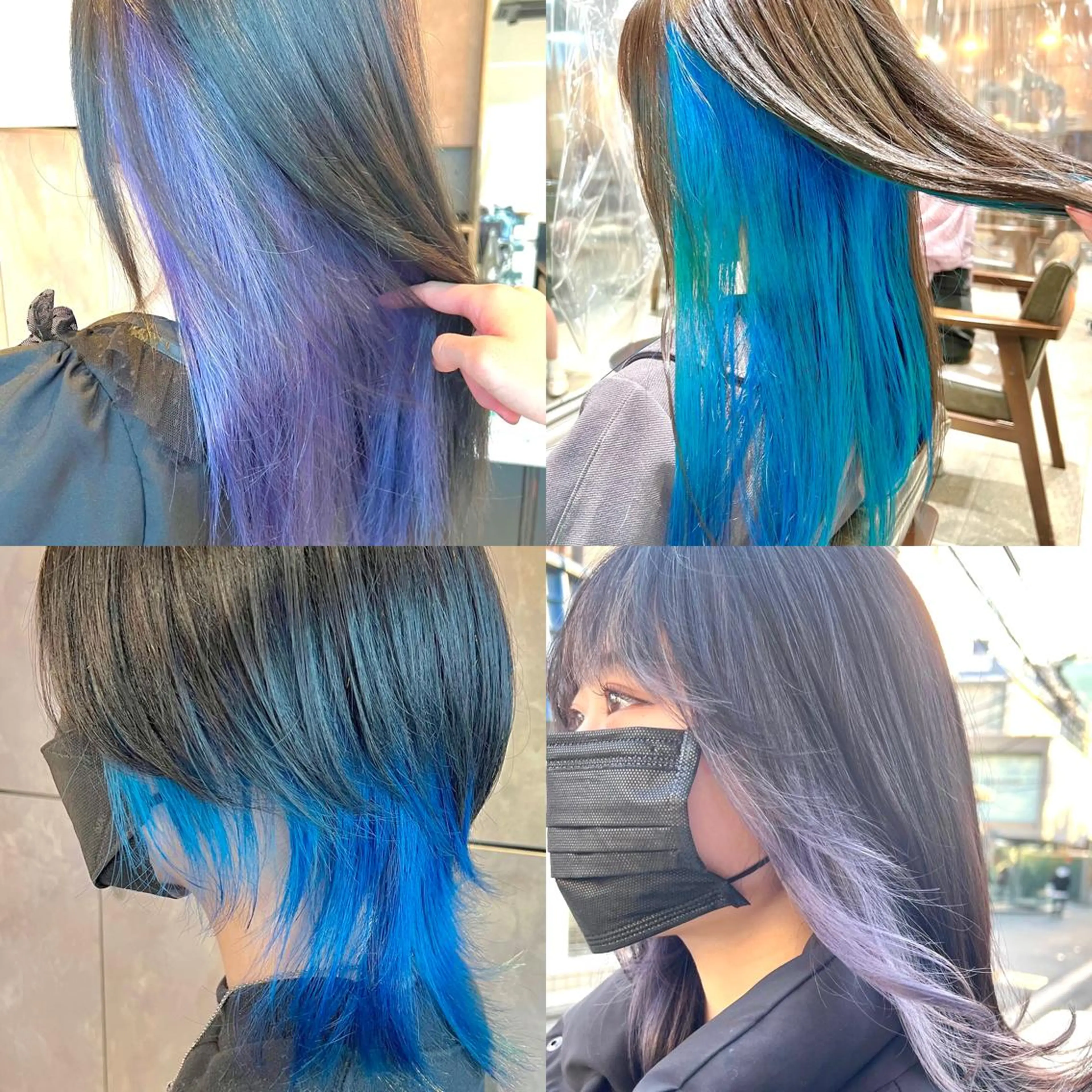 ミディアム カラー ヘアアレンジ ヘアカラー トリートメント ヘッドスパ ヘアセット 🌈インナーカラー ‘ショウマ’🌈のヘアスタイル