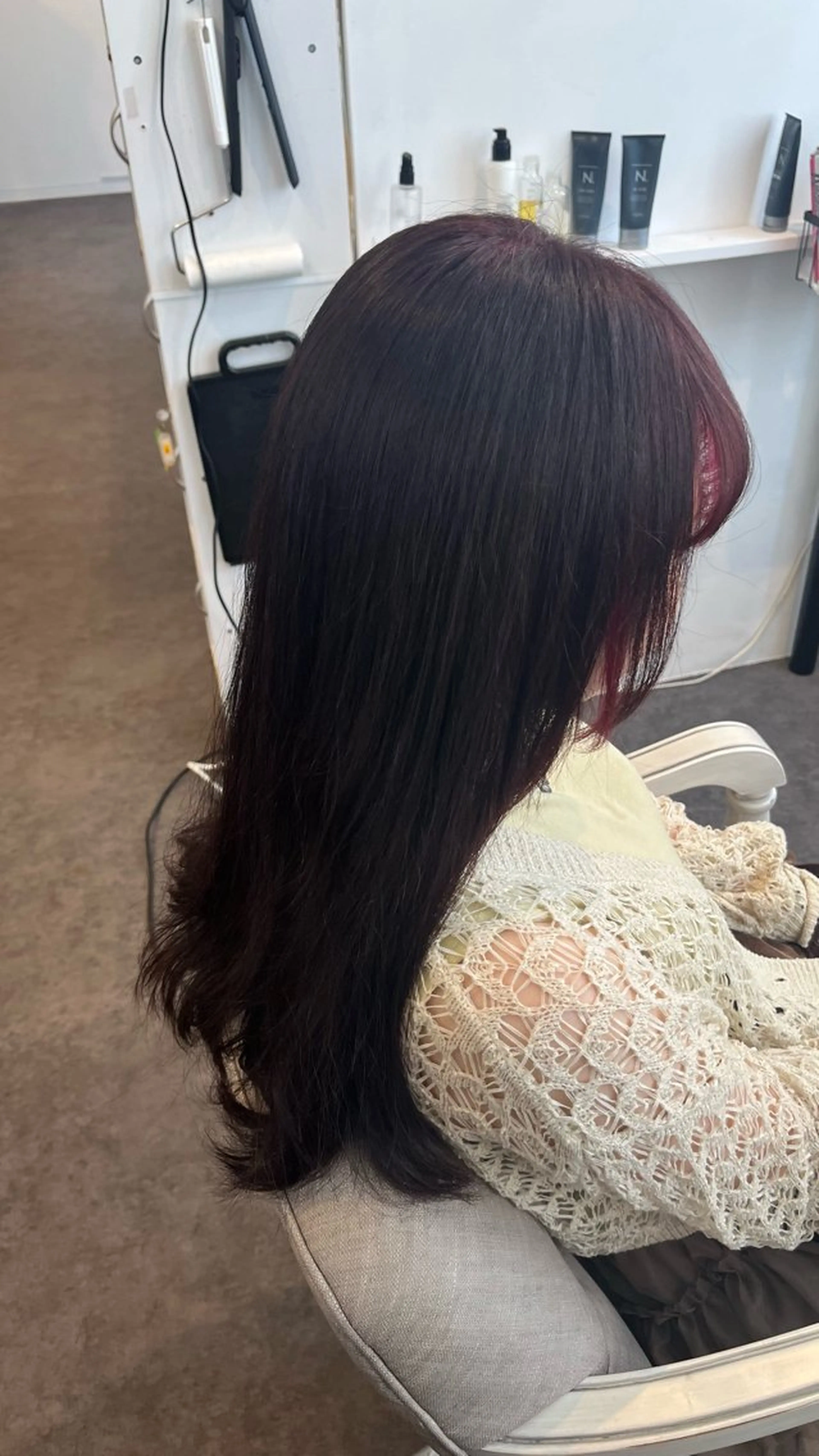 ロング カラー Si6所属・比嘉 マリンのヘアスタイル