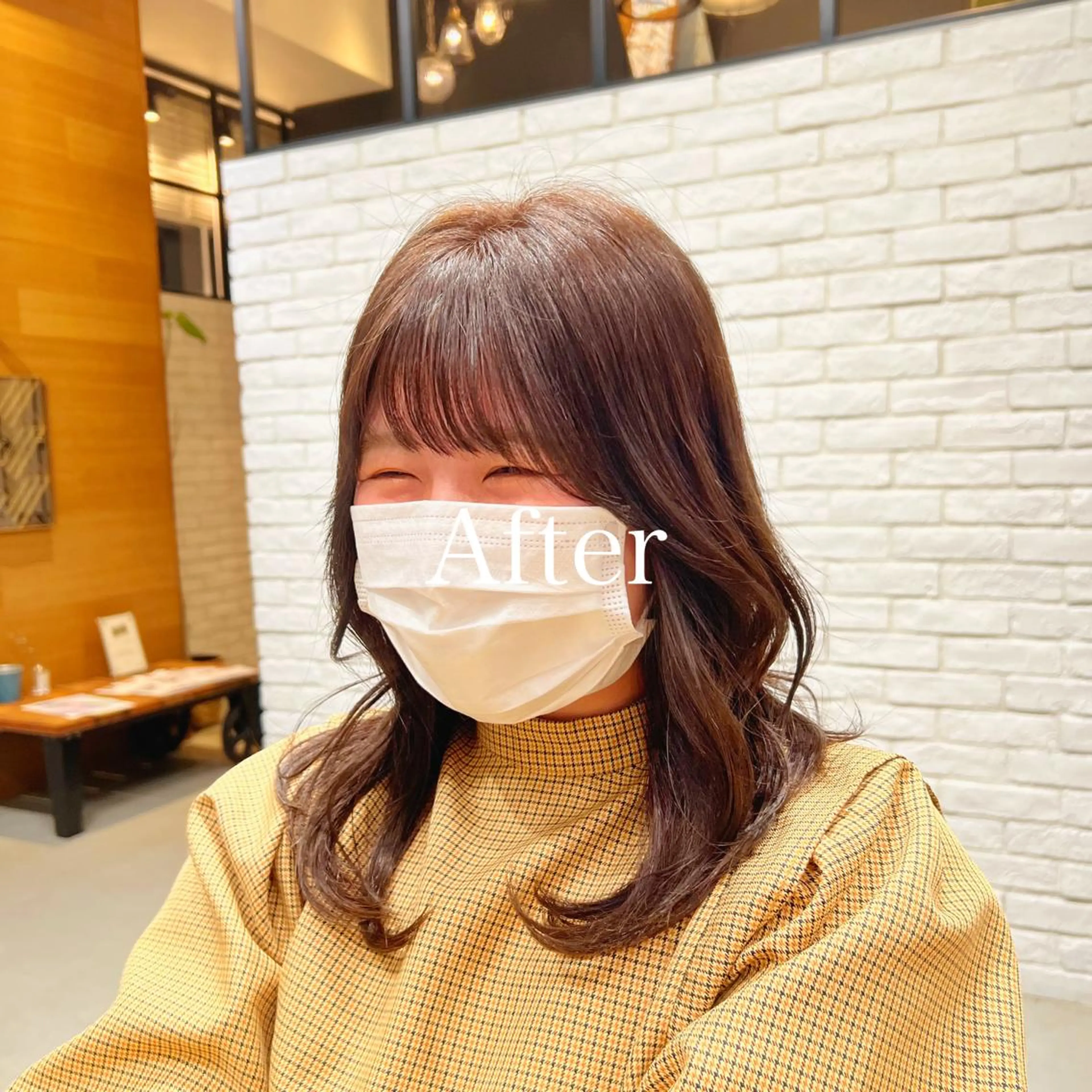 ミディアム カラー ベージュカラー レディースヘア💫 加藤たいが🐯のヘアスタイル