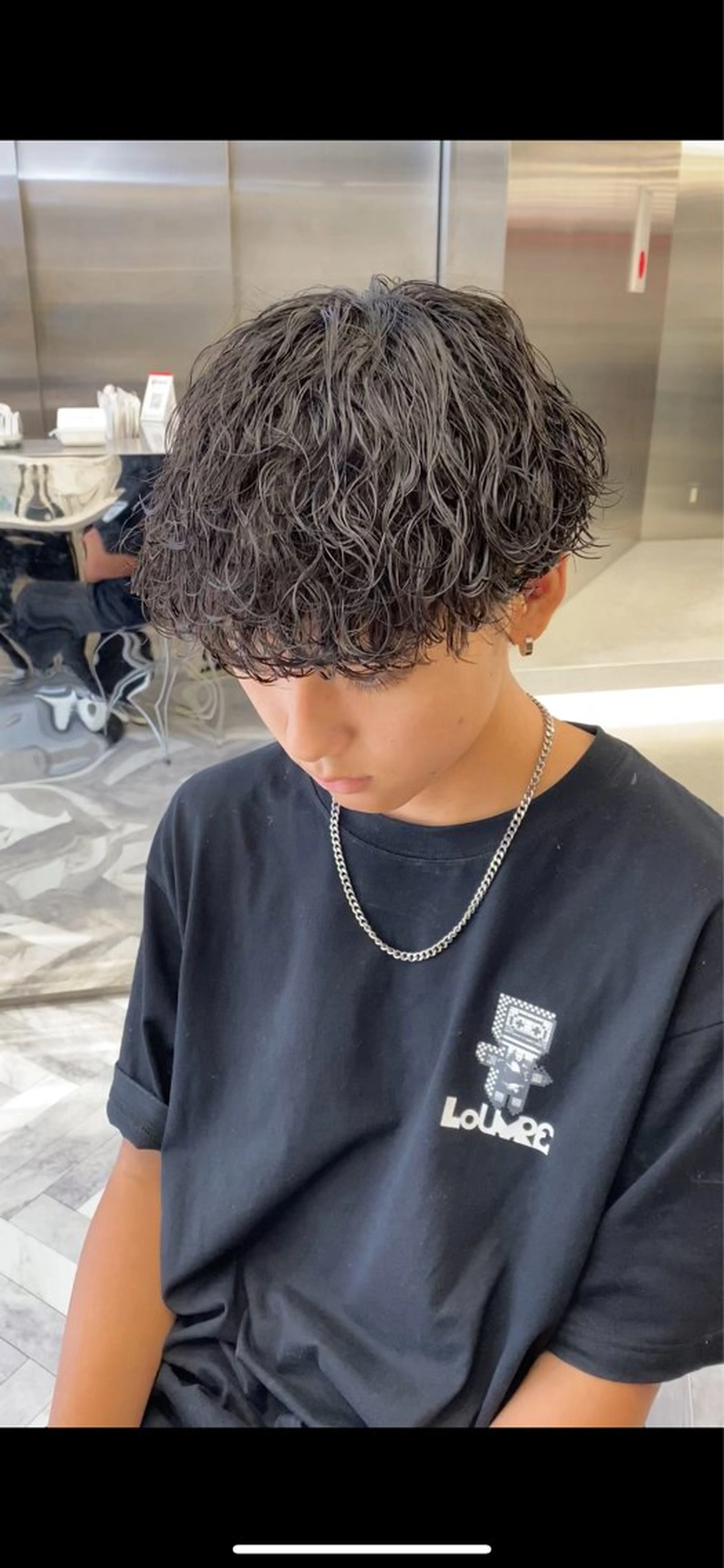 パーマ メンズ センターパート マッシュ メンズパーマ メンズツイストパーマ 刈り上げ mai🤍縮毛酸性ス トレート/アイリストのヘアスタイル