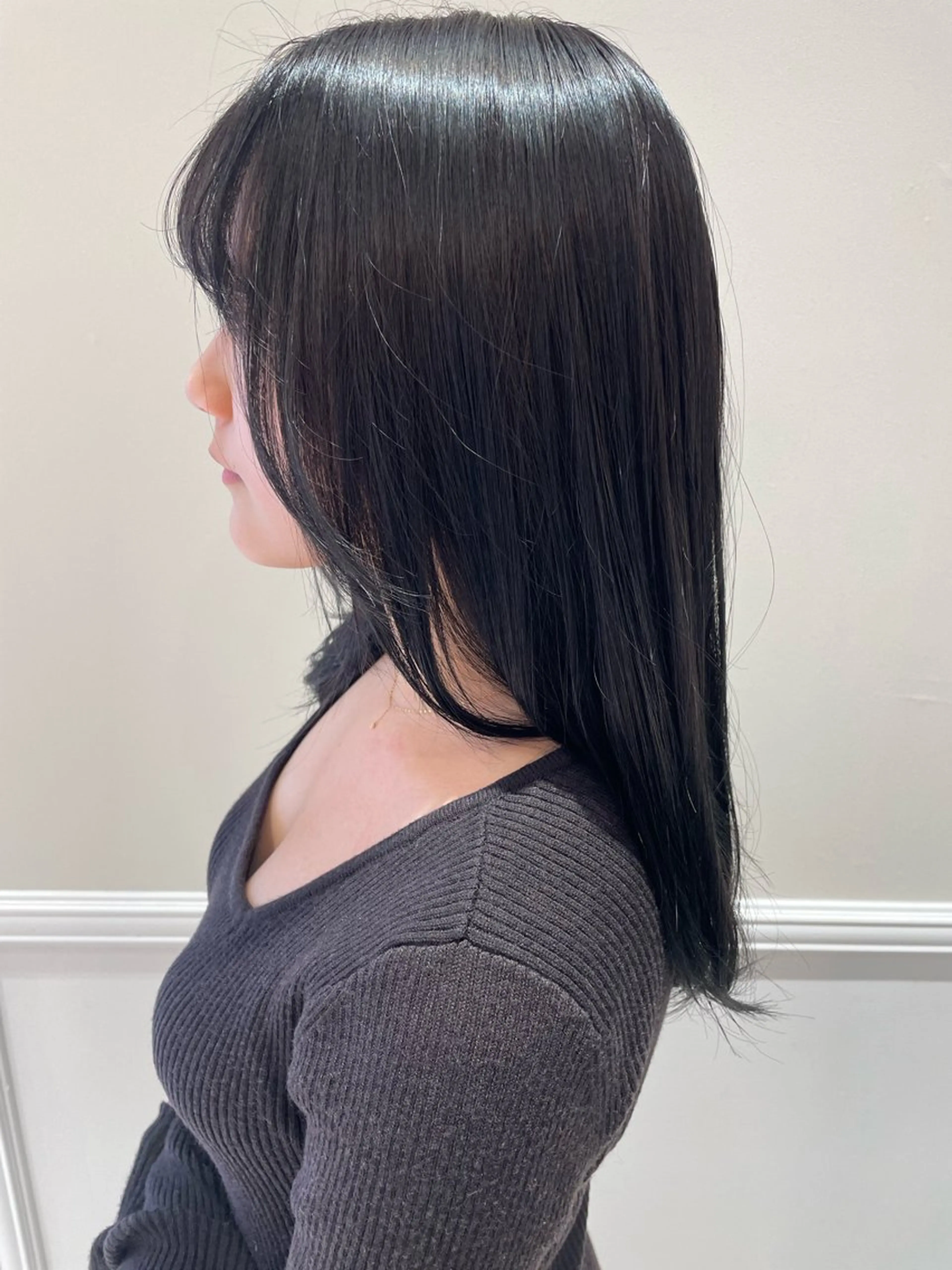 ミディアム blanc hair 西中島MASARUのヘアスタイル