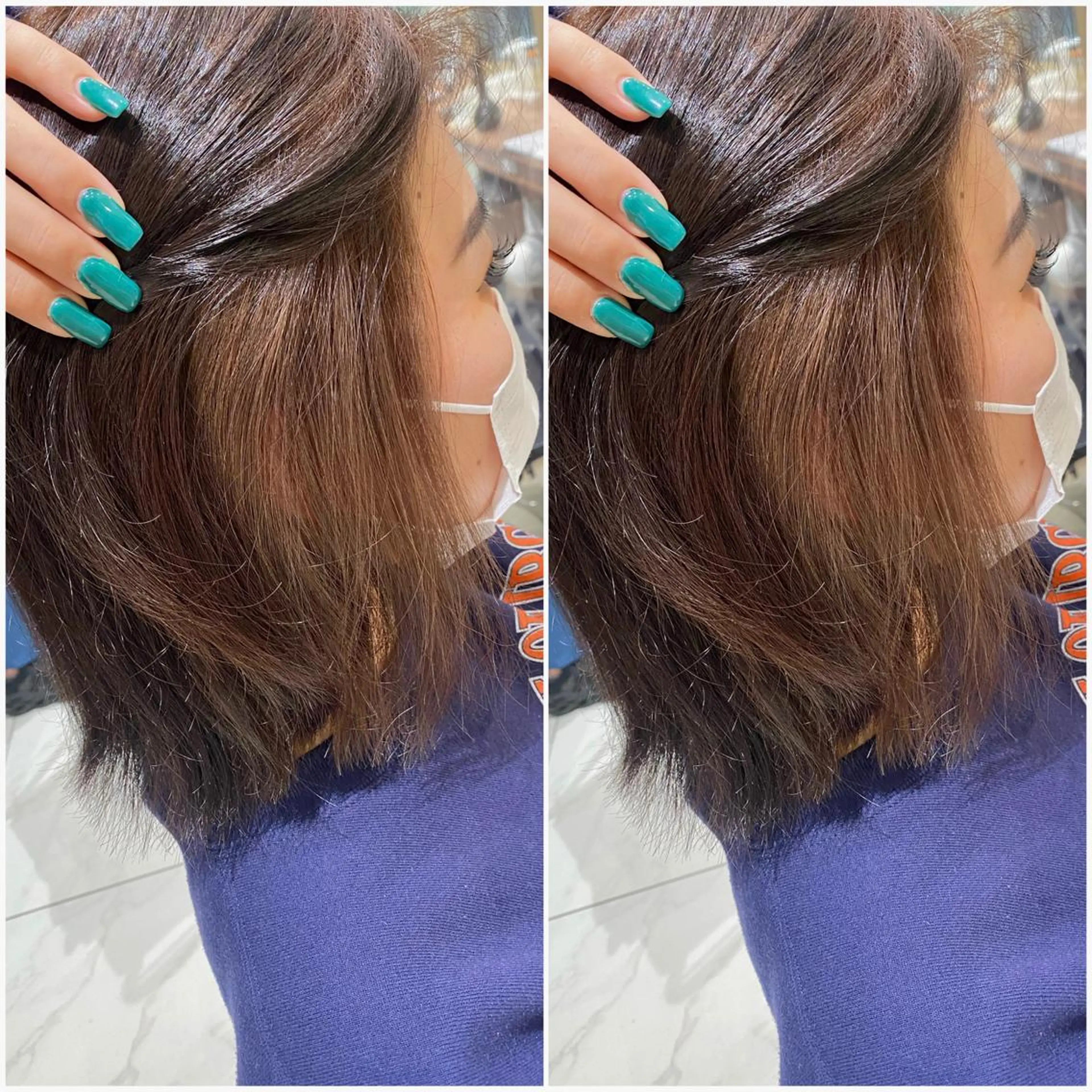 ミディアム 全席個室　暖色カラー Zina松園優香🌸のヘアスタイル