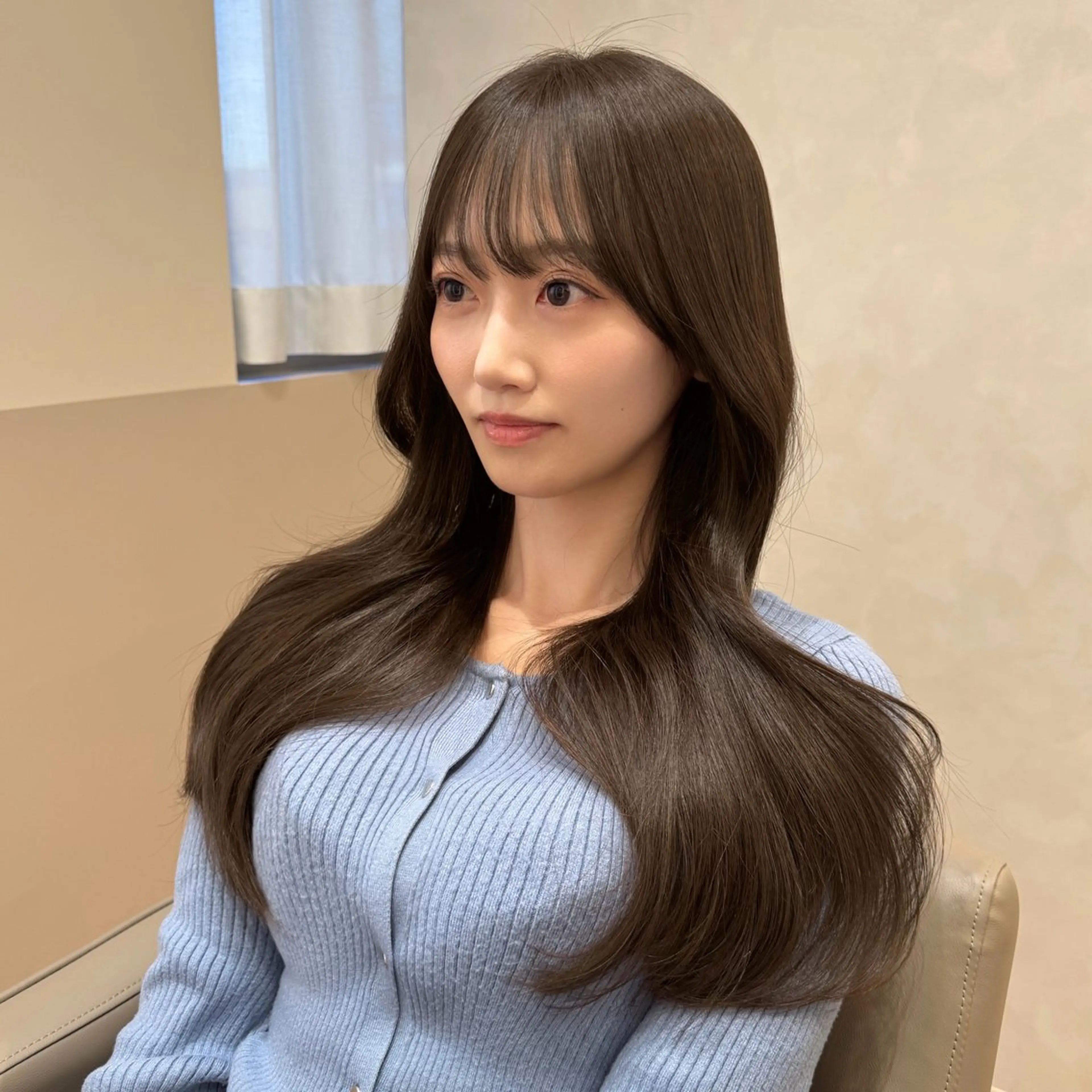 ロング カラー カット ヘアカラー トリートメント D.I.E.V.A 錦糸町 艶髪/美髪質改善＆トリートメント 【ディーバ】所属・🎀レイヤー×透明感 ×髪質改善🎀米田のヘアスタイル