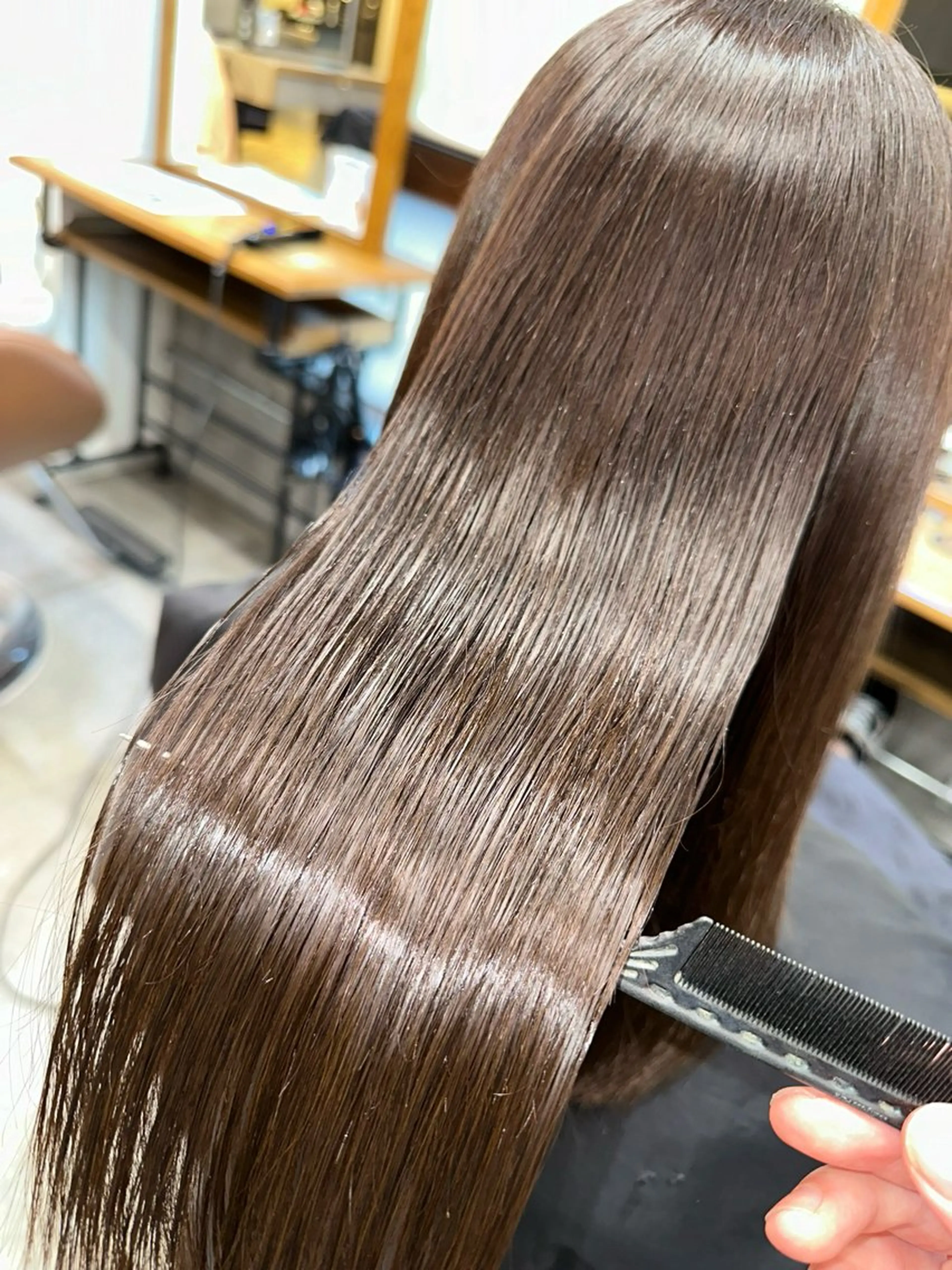 セミロング カラー 髪質改善 トリートメント 髪質改善特化サロン ICONIQ天神店のヘアスタイル