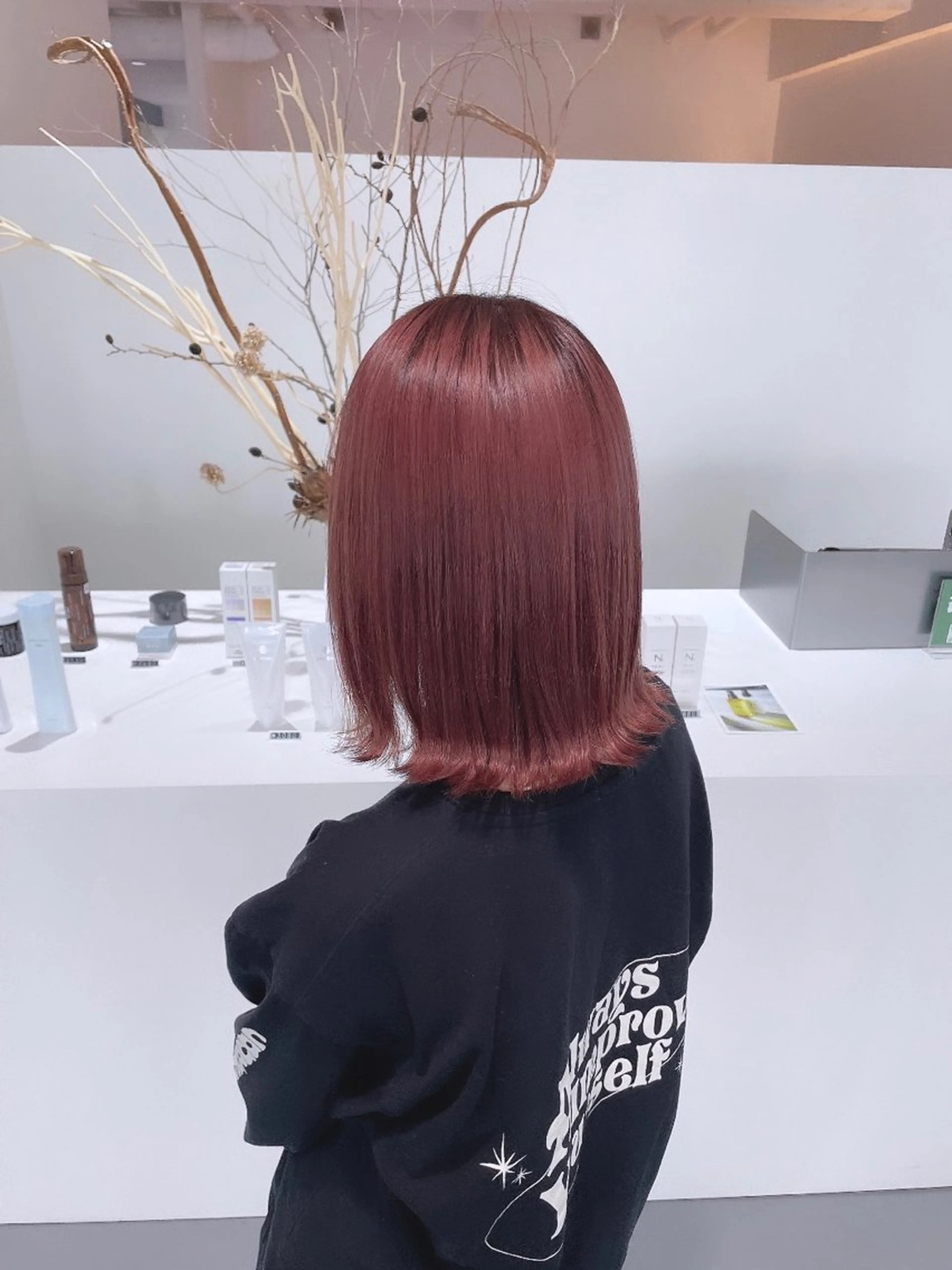 ショート ヘアカラー LEF TATEMACHI所属・西山祐生/ハイトーン /ケアブリーチ/艶髪のヘアスタイル