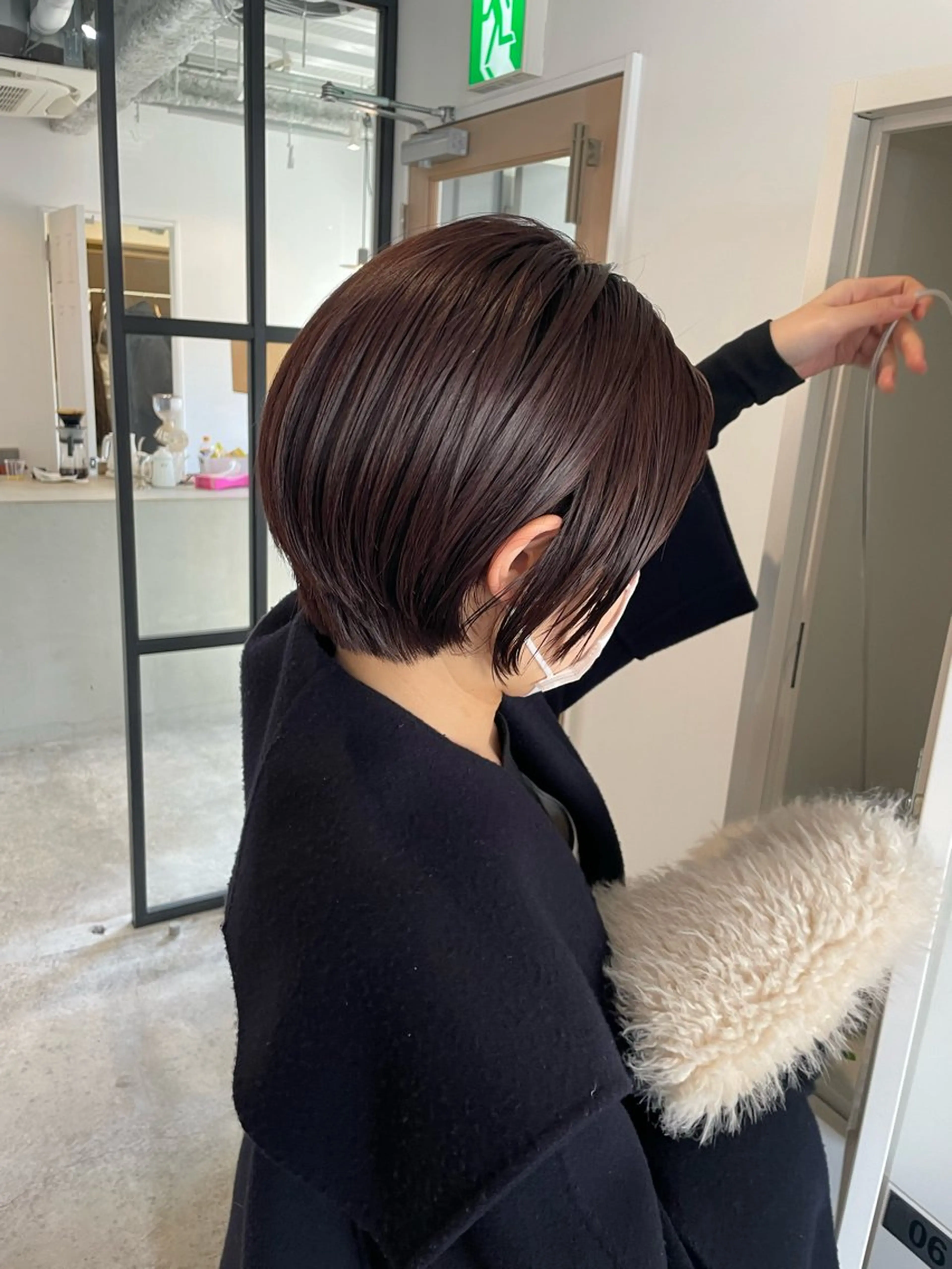 ショート カラー ショートボブ ラベンダーカラー ボブ ショートヘア カット ヘアカラー トリートメント Takuma Suzuki中目黒のヘアスタイル