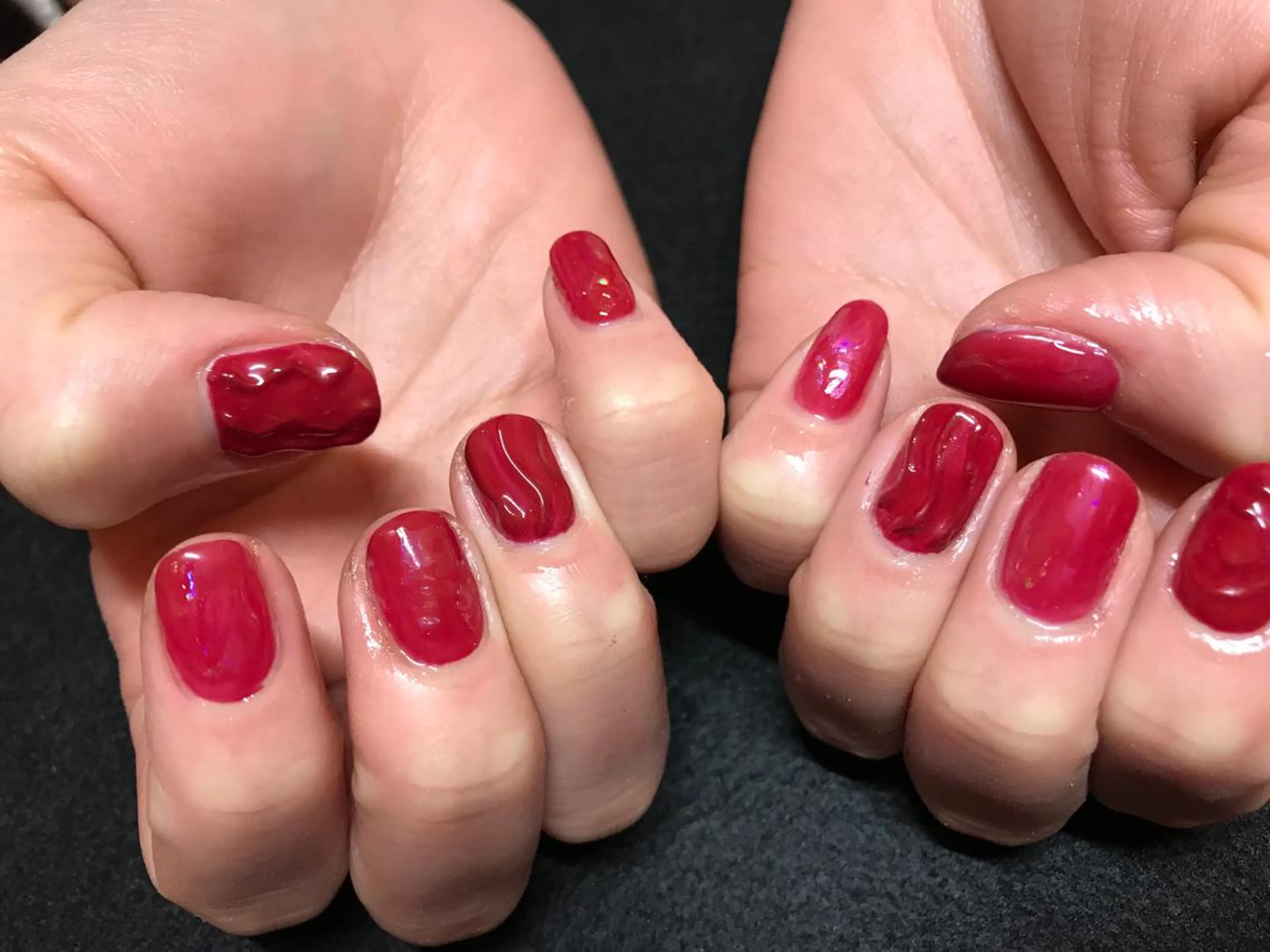 ネイル ボルドー ハンドネイル Nail &Beauty Salon ☆Kirari☆所属・ビューティサロン ☆Kirari☆のネイルデザイン