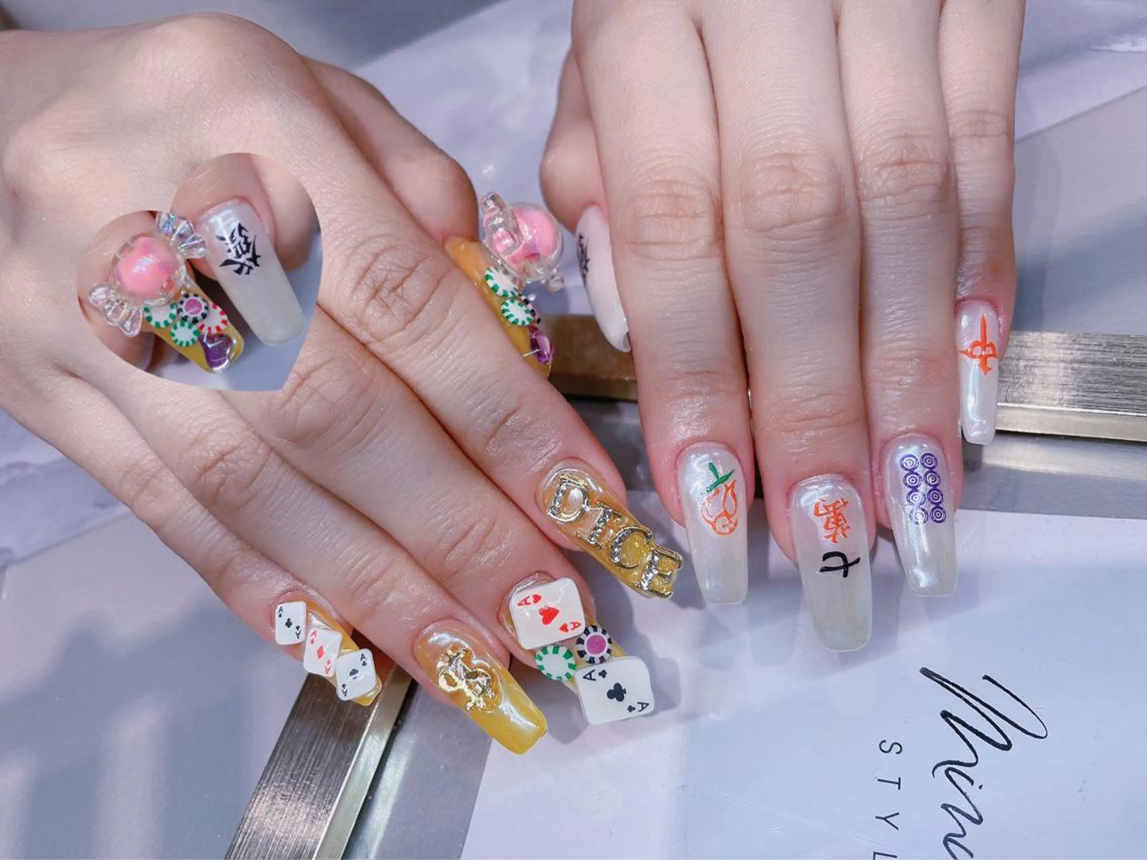 ネイル 長さだし専門店 M2　rikaのネイルデザイン