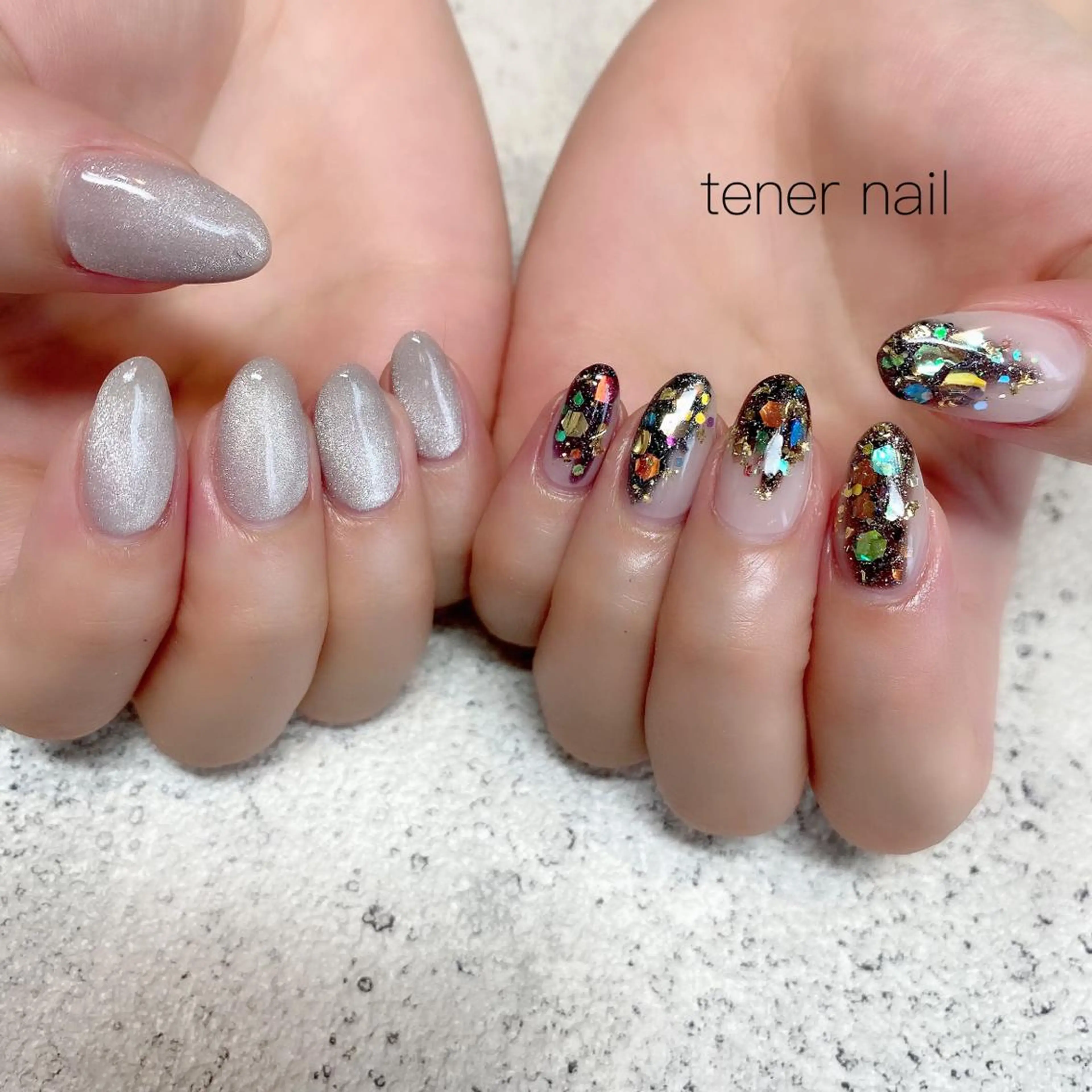ネイル マグネットネイル ニュアンスネイル tener  nail  テネルネイル所属・テネルネイル tener nailのネイルデザイン