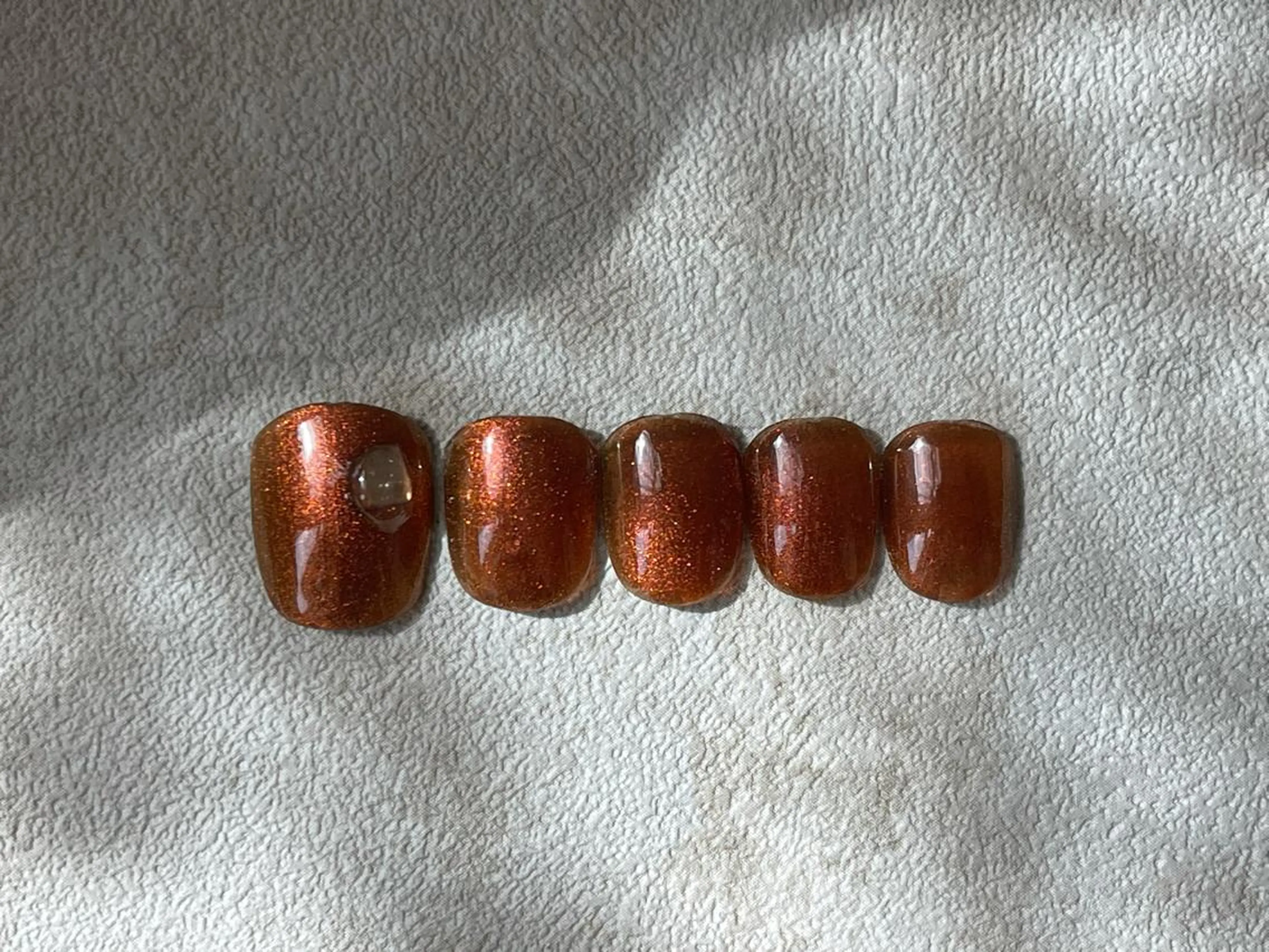 ネイル ブラウン マグネットネイル Nail Katoのネイルデザイン