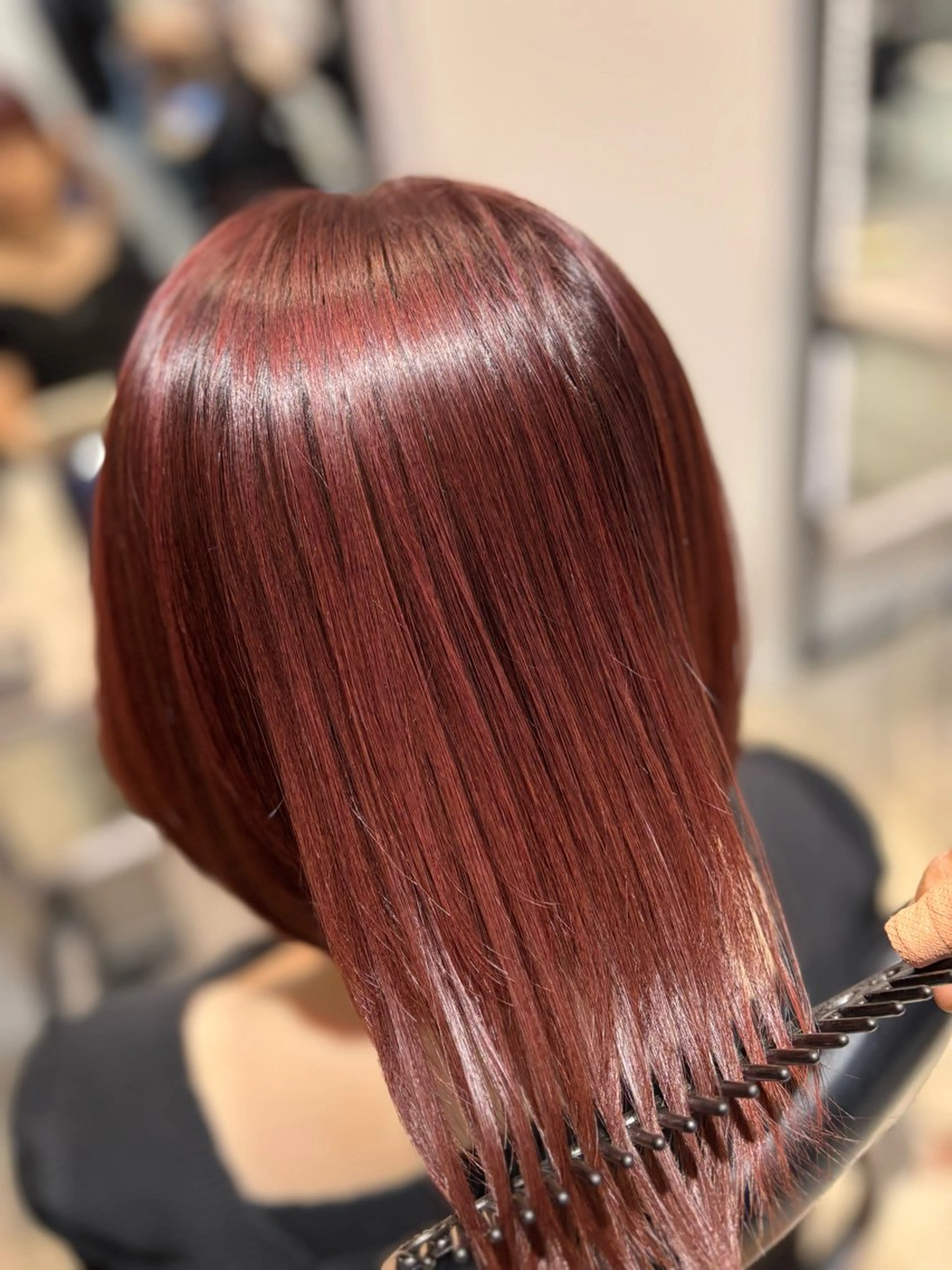 パーマ 縮毛矯正 酸性ストレート ストレートパーマ カット 縮毛矯正 トリートメント 艶髪酸性ストレート /髪質改善/寺田警二のヘアスタイル