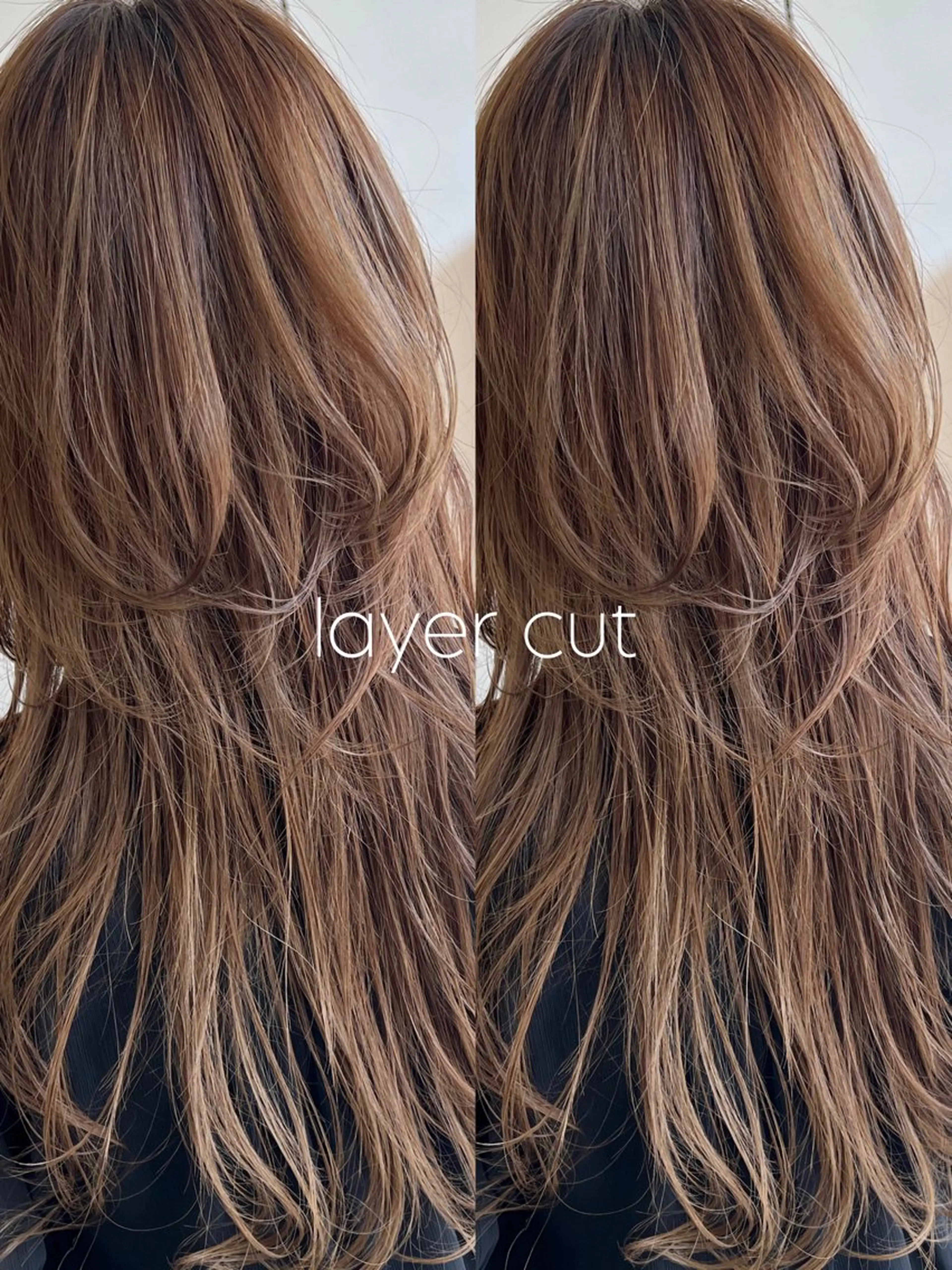 セミロング くせ毛 髪質改善 韓国風ヘア レイヤーカット ナガヨ キョウカのヘアスタイル