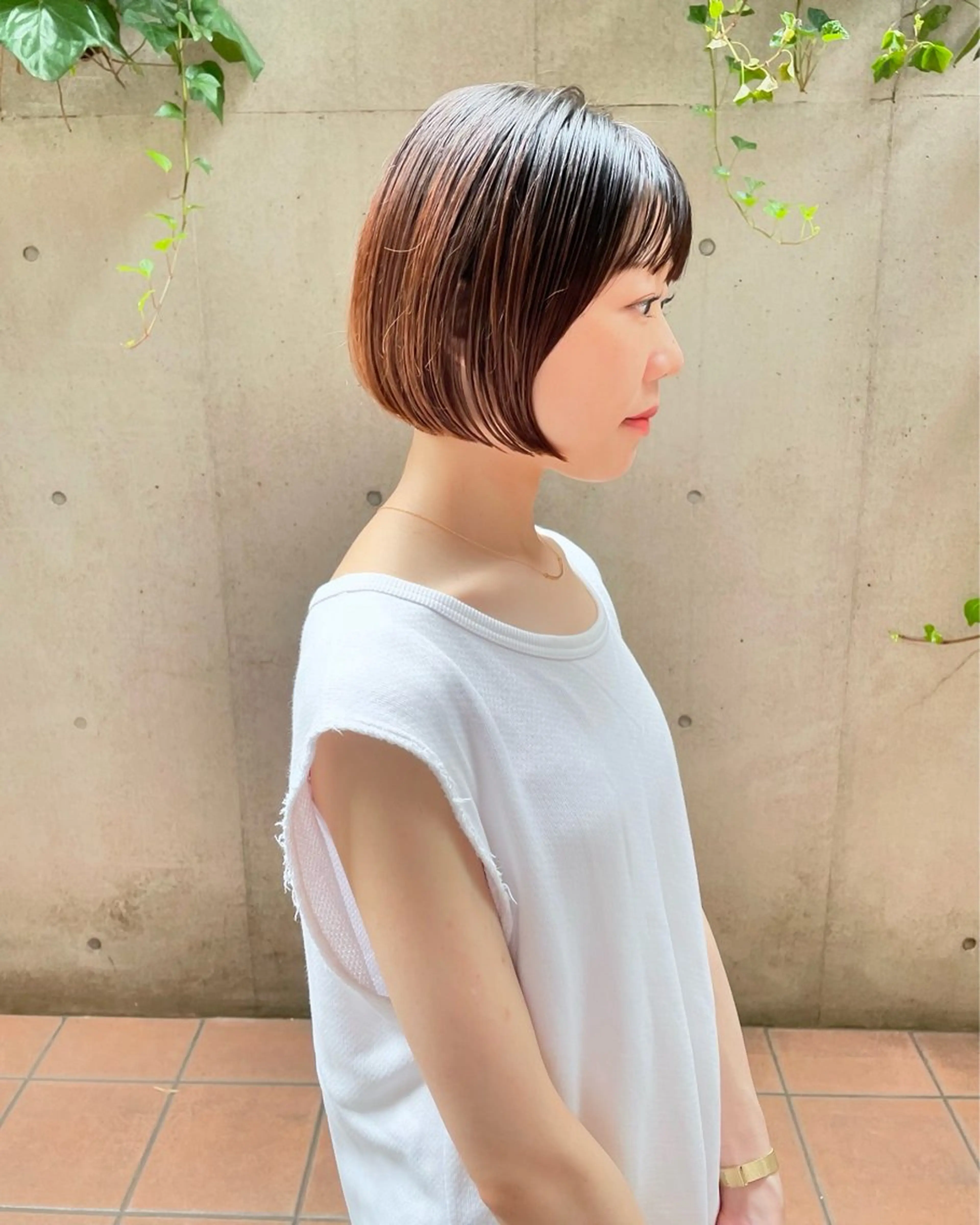 ショート カラー ボブ/ショート 吉田竣のヘアスタイル