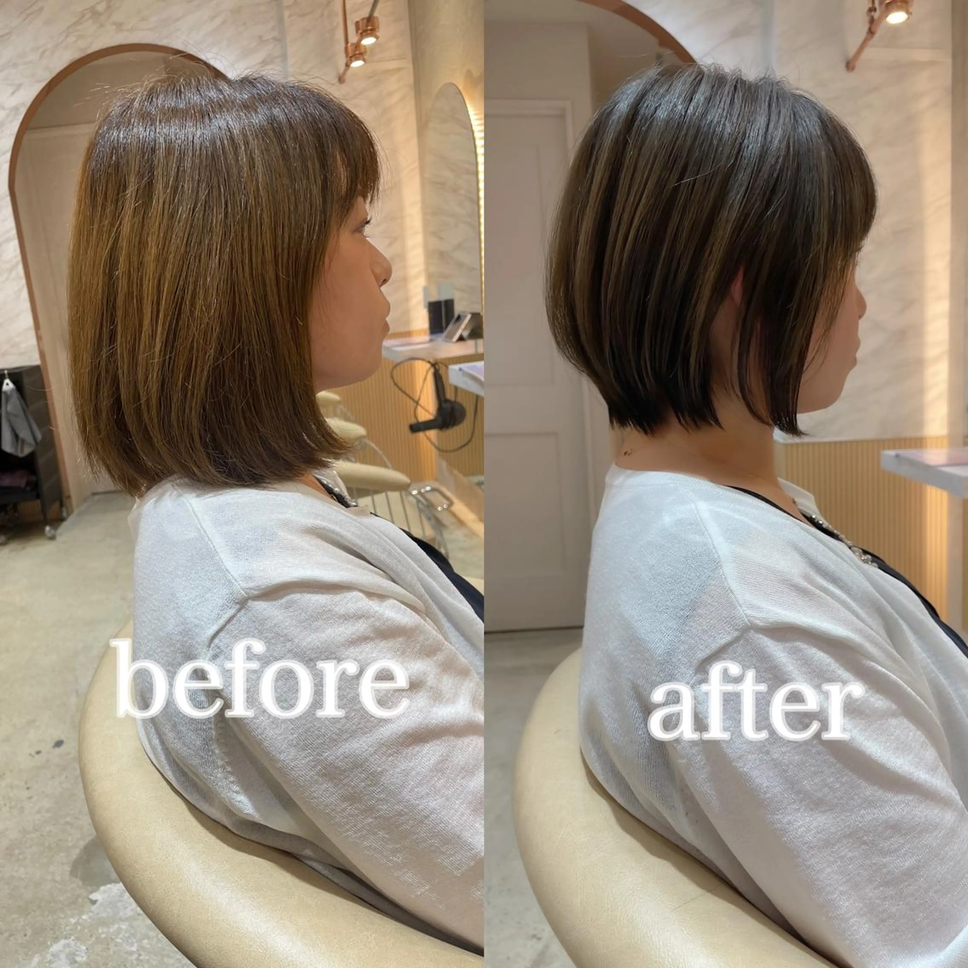 ショート カラー 💎巻ける縮毛矯正/ 艶髪💎石渕智也のヘアスタイル