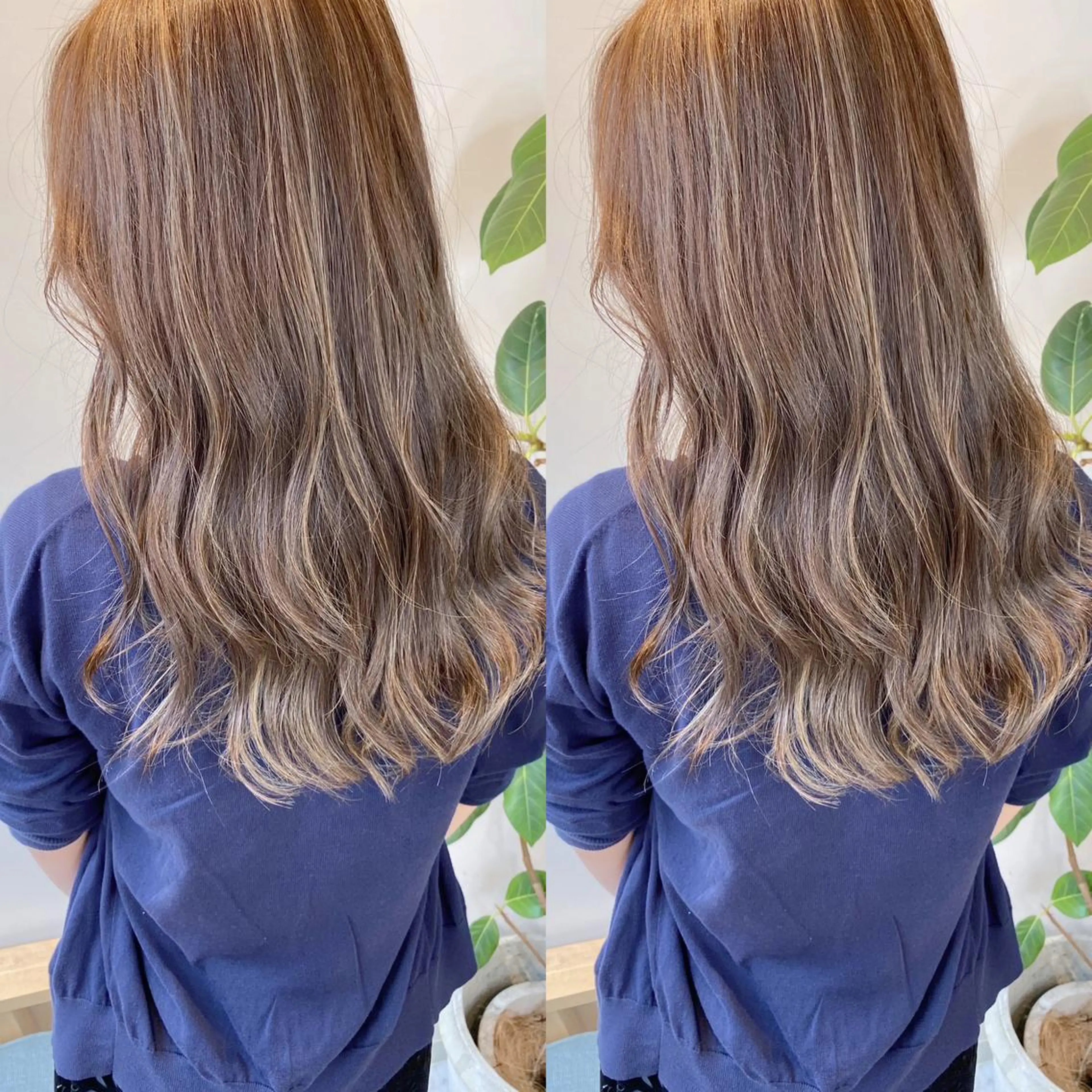 セミロング ヘアカラー トリートメント レイヤー/韓国ヘア 縮毛矯正🫧鈴木颯のヘアスタイル