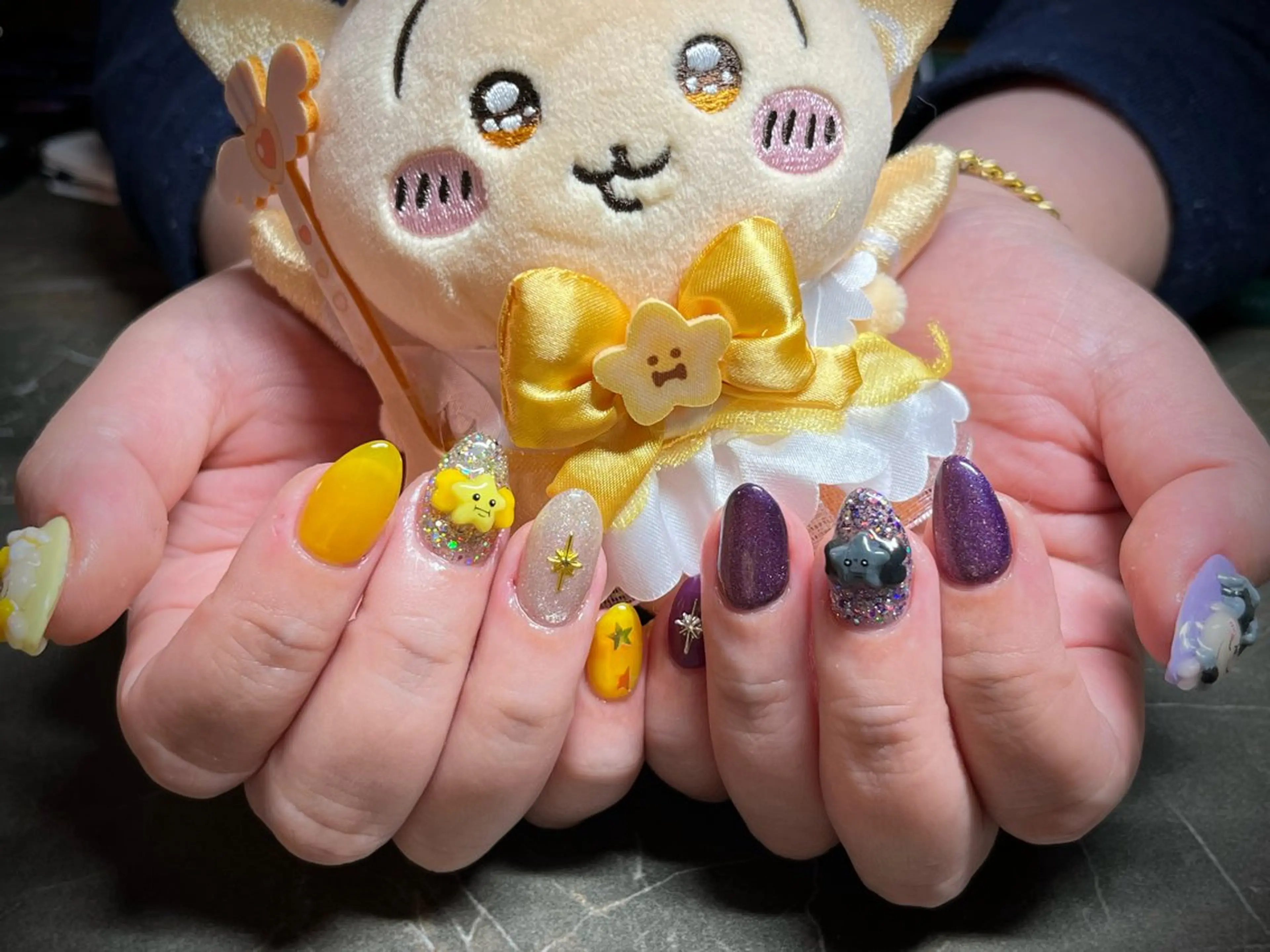 ネイル 持ち込み ハンドネイル まり りぃ〜んのネイルデザイン