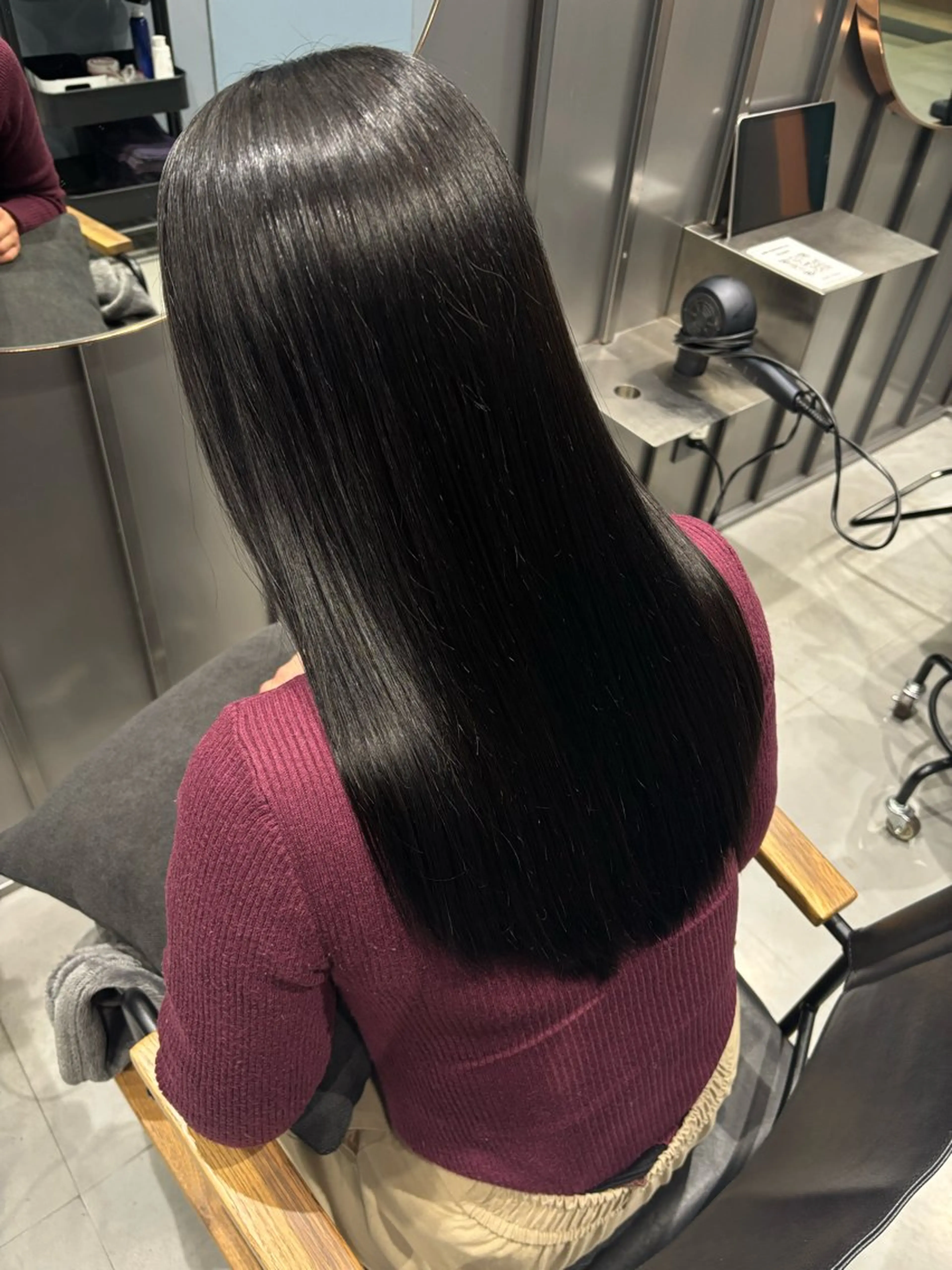 カラー 黒髪 透明感カラー ヘアカラー 🐈‍⬛JUMI /透明感カラー/🩶のヘアスタイル