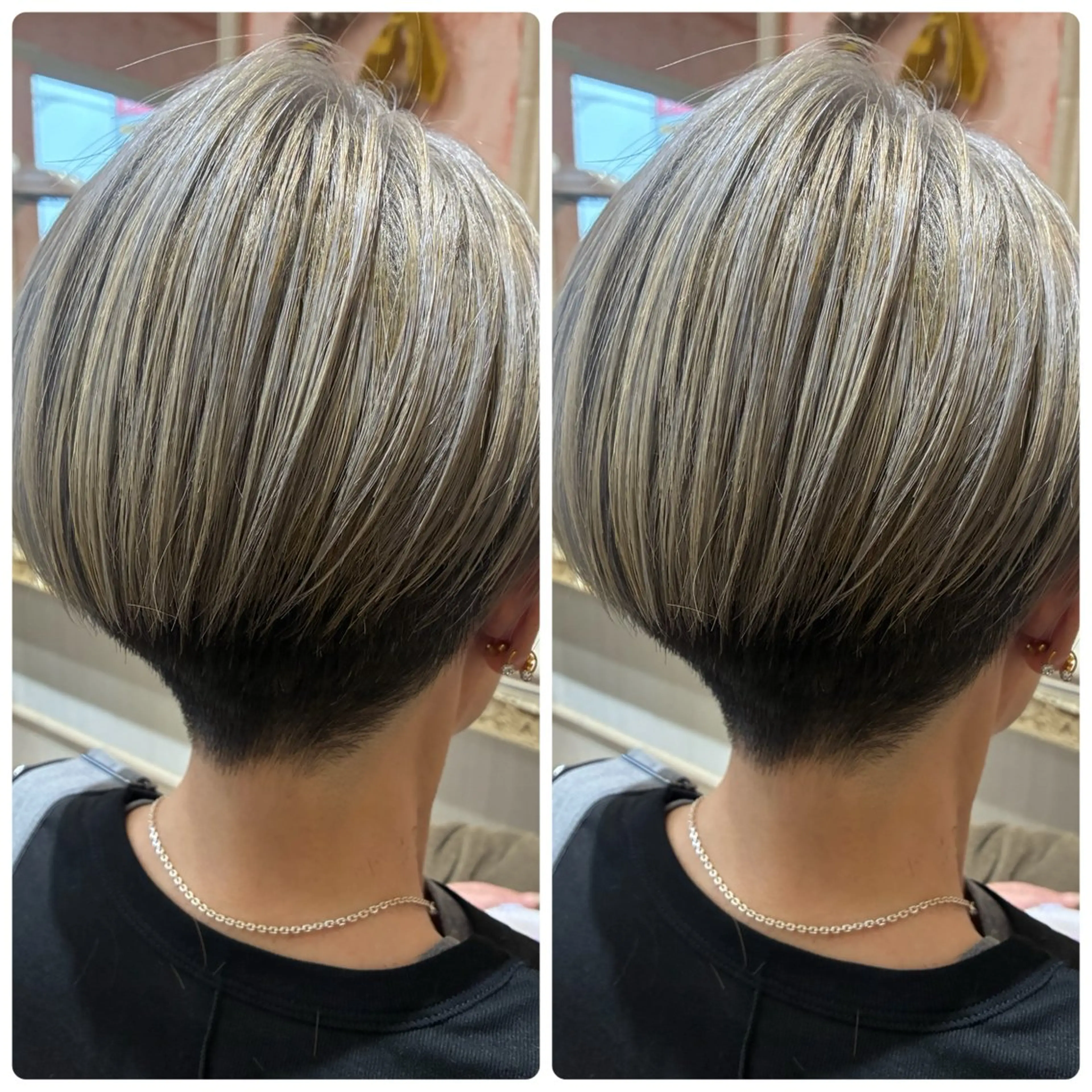 ショート カラー ヘアカラー おおやま たくみのヘアスタイル