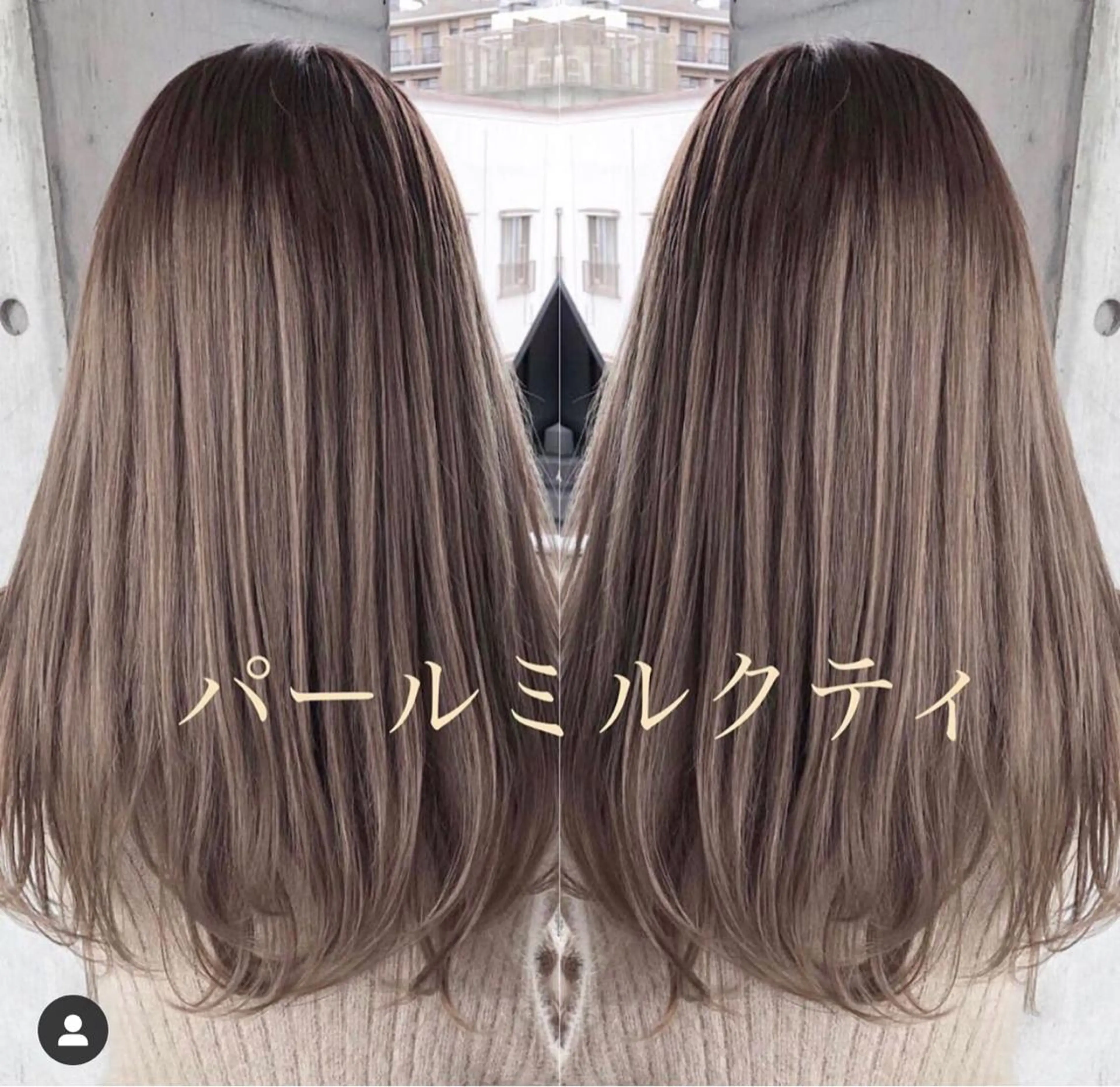 セミロング カラー ハイトーンカラー テトネ タカシのヘアスタイル