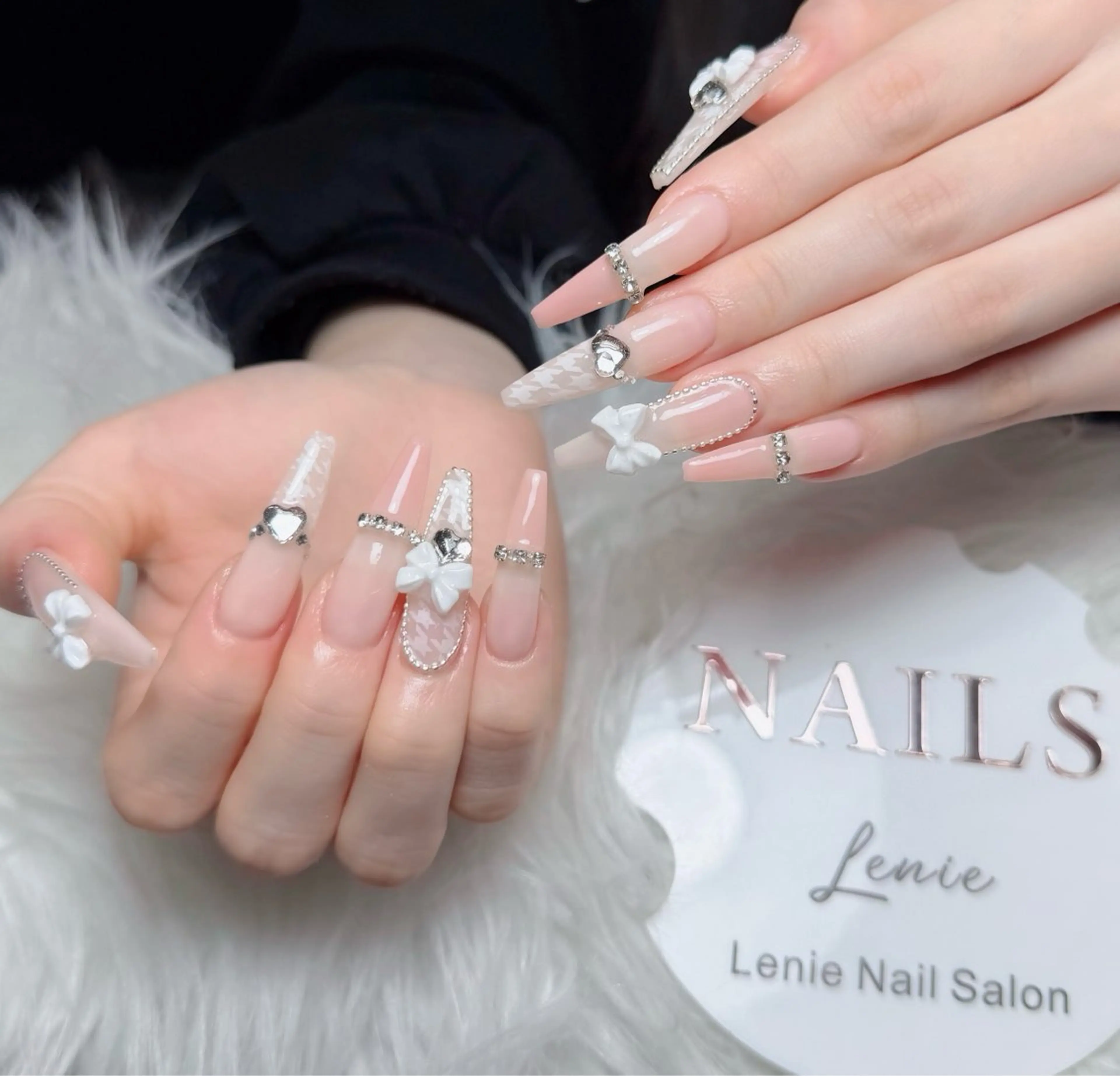 ネイル アートネイル 韓国ネイル 持ち込み ワンホンネイル ハンドネイル Lenie Nail Salonのネイルデザイン