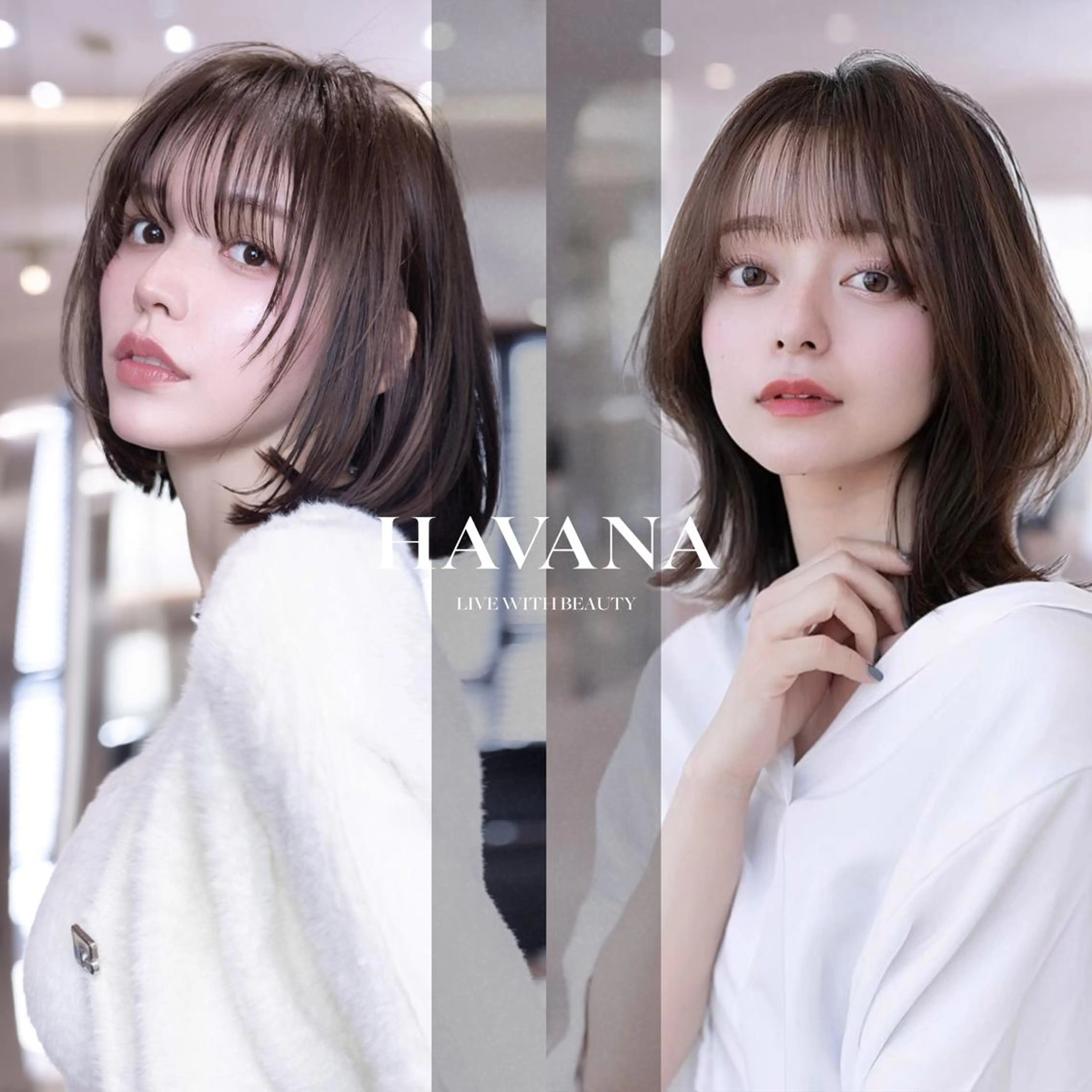 ミディアム カラー カット ヘアカラー トリートメント １HAVANA.渋谷 【レイヤー/韓国】のヘアスタイル