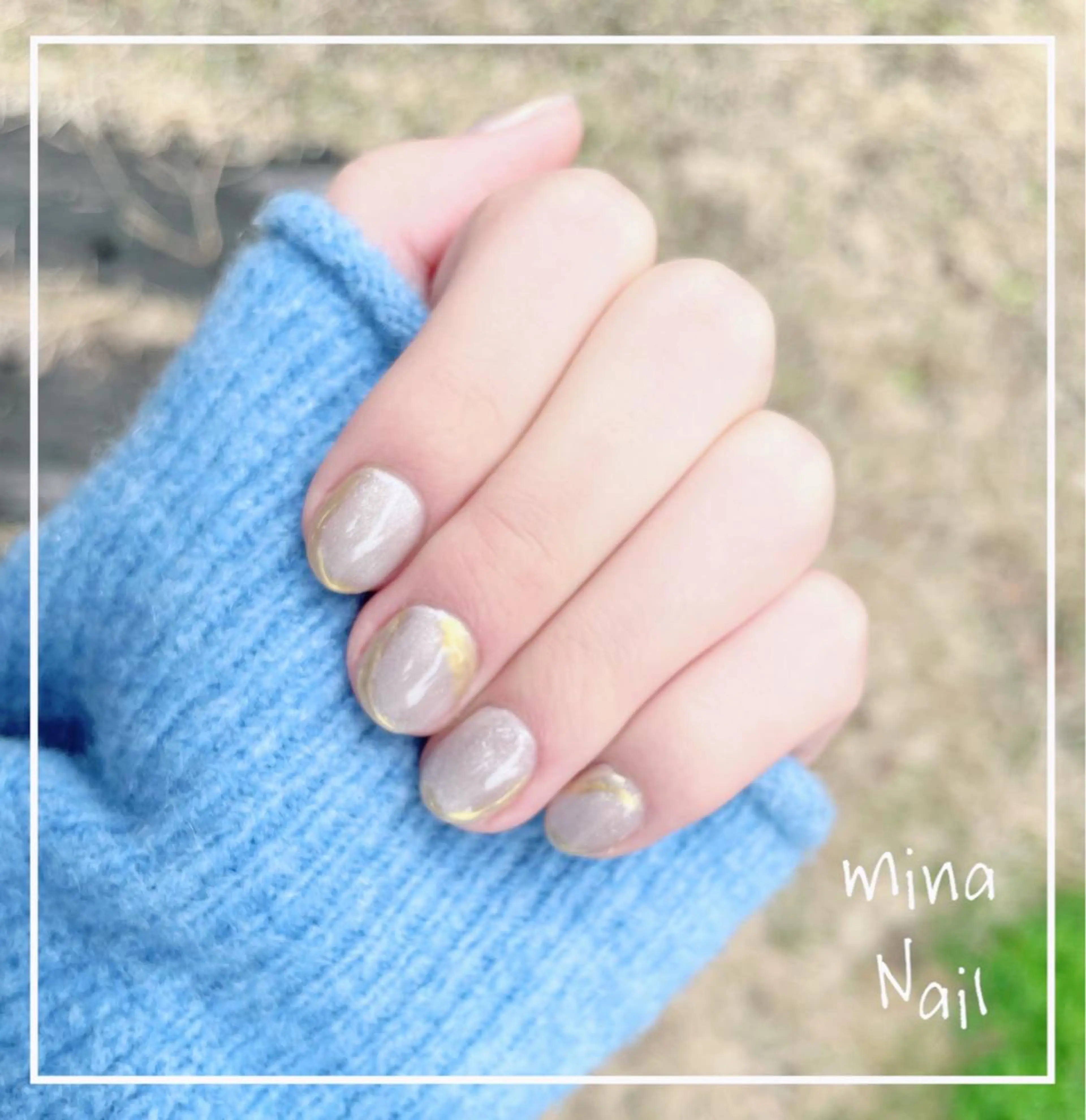 ネイル キラキラネイル マグネットネイル ショートネイル mina Nailのネイルデザイン
