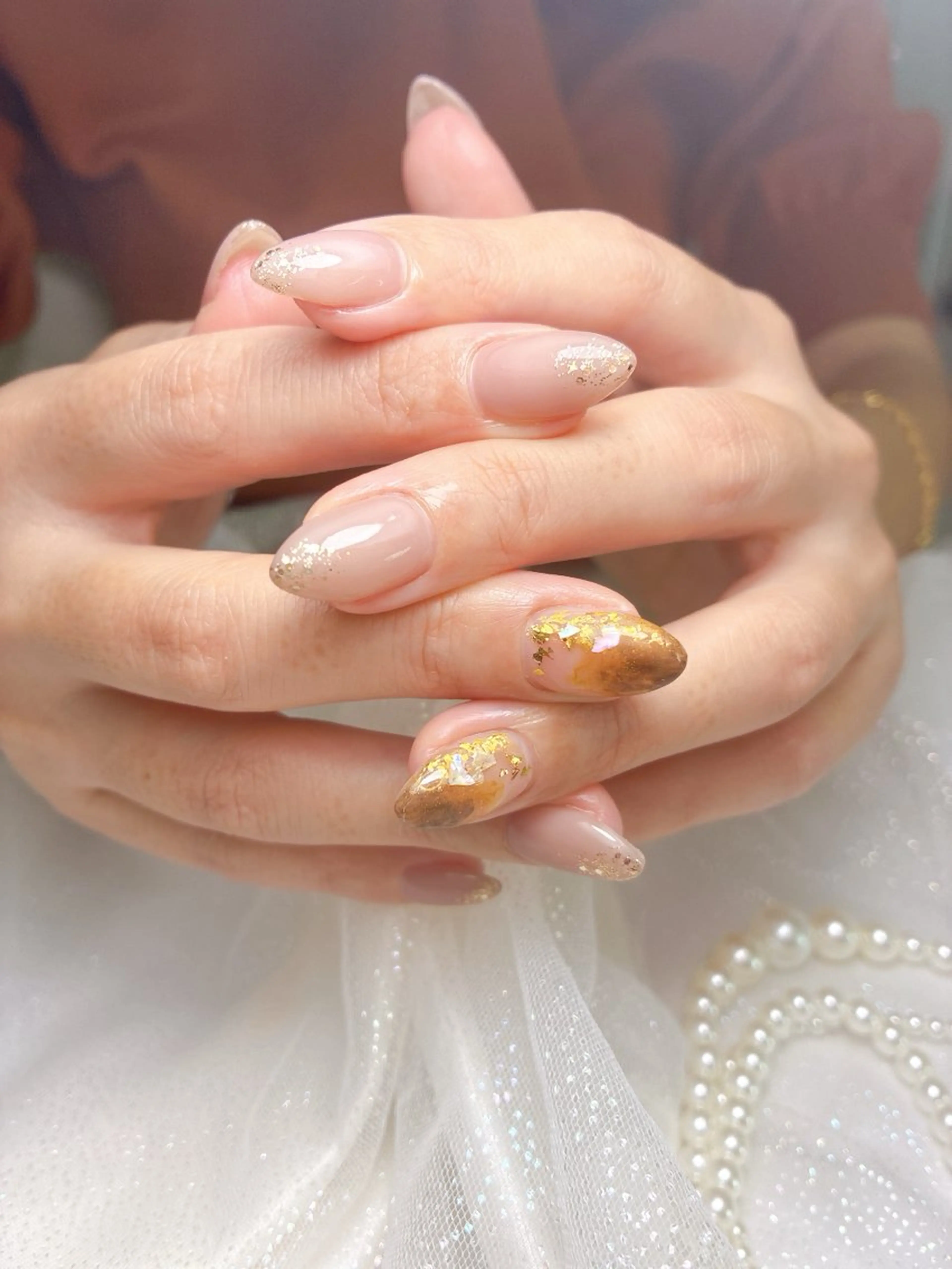 ネイル アートネイル べっ甲ネイル ハンドネイル salon Luceのネイルデザイン