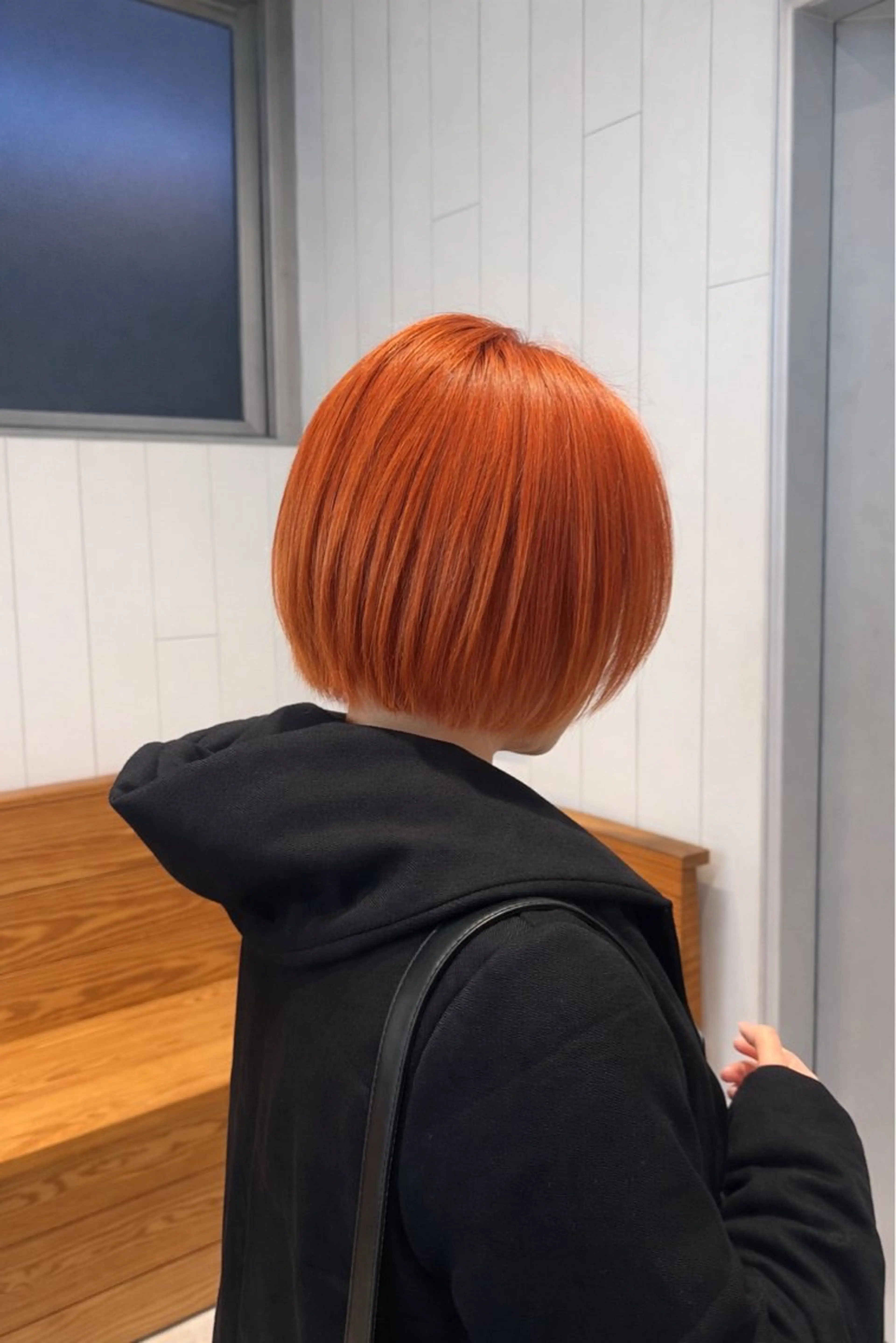 ショート カラー オレンジ ヘアカラー 【似合わせカラー】 西口嶺河のヘアスタイル