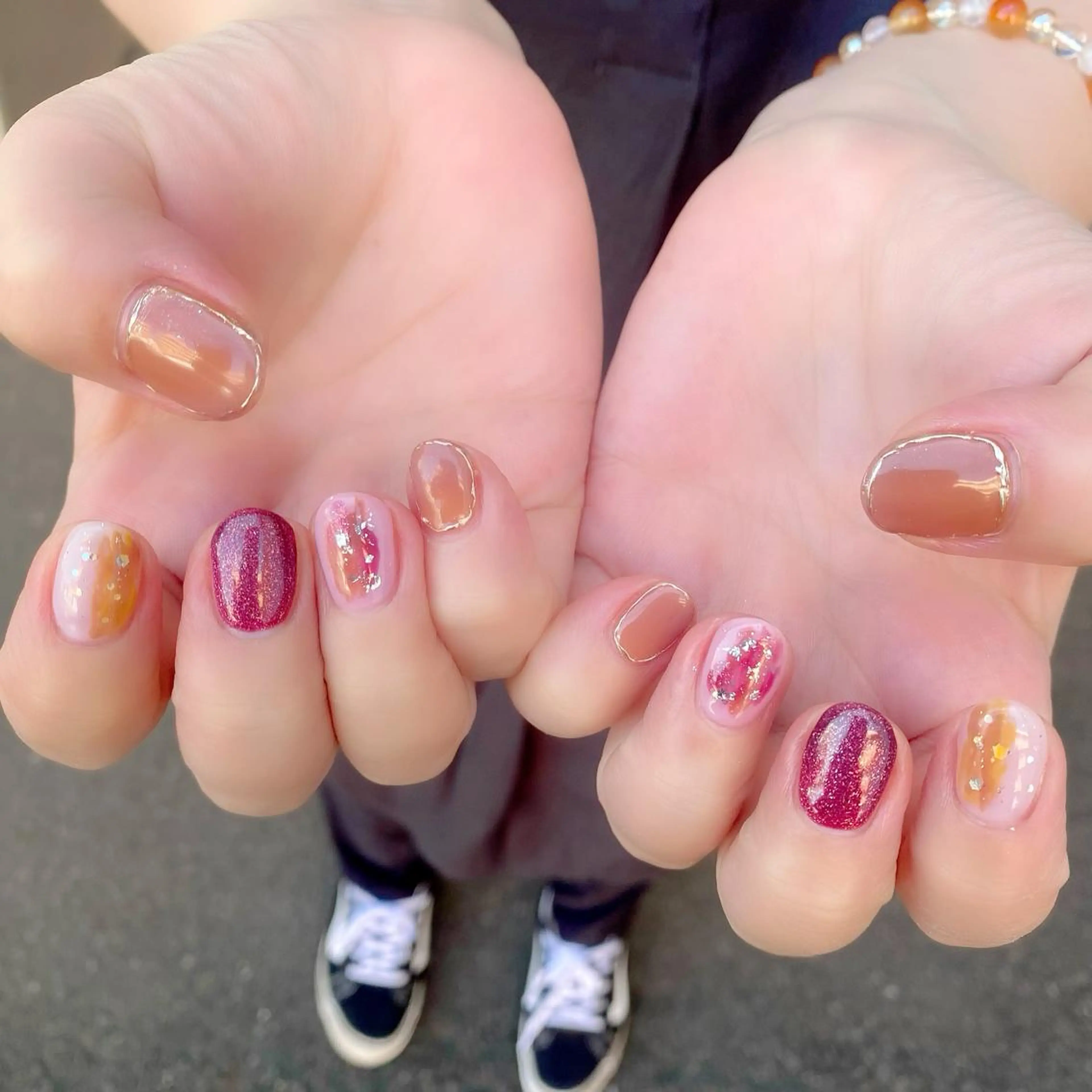 ネイル ジェルネイル ニュアンスネイル パラジェル ショートネイル Salon Ｋのネイルデザイン