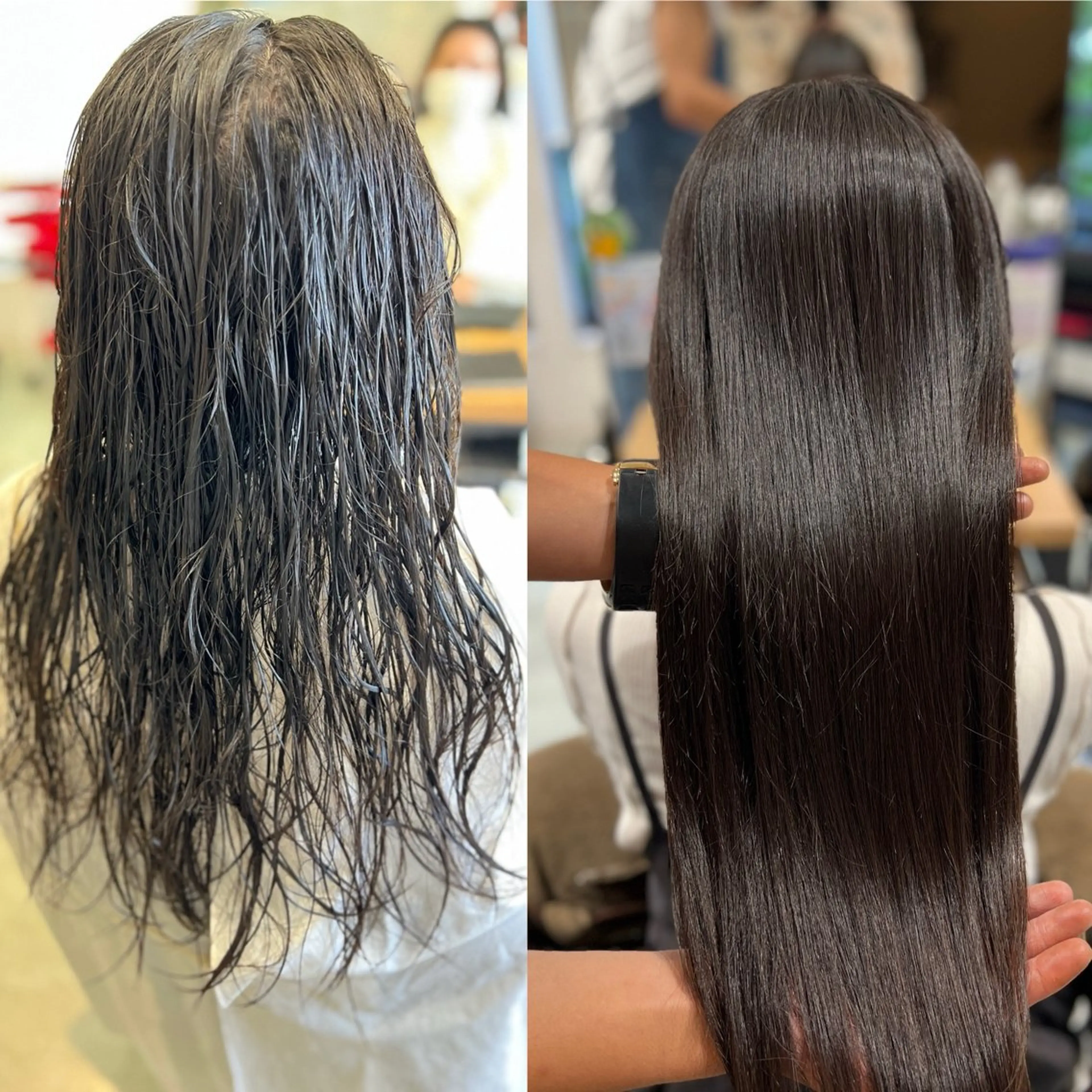 ロング ロング Aile所属・酸性ストレート／カラ ー/山下高明のヘアスタイル