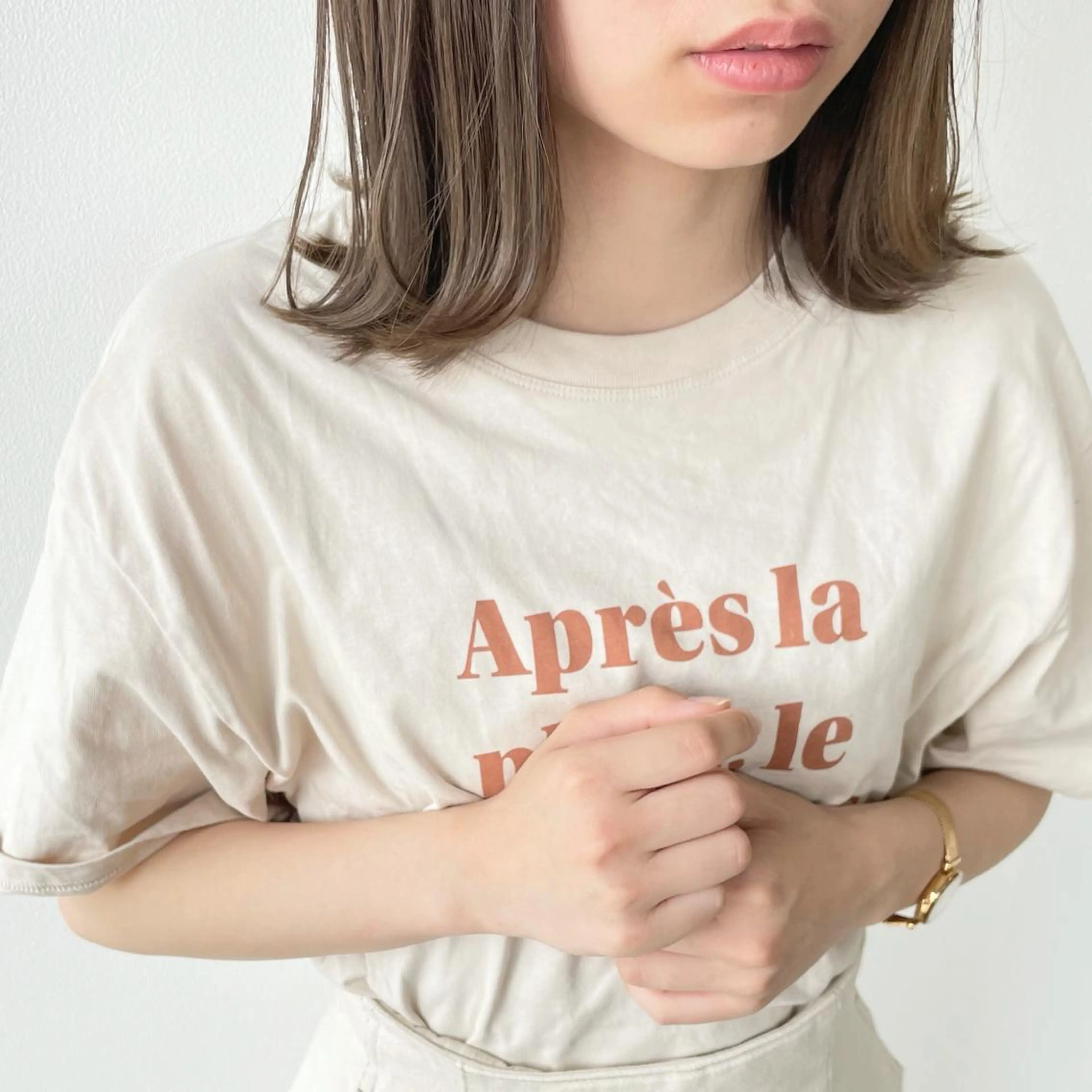 ミディアム カラー ヘアアレンジ グレージュ ミルクティーグレージュ autre所属・大久保 ひでなりのヘアスタイル