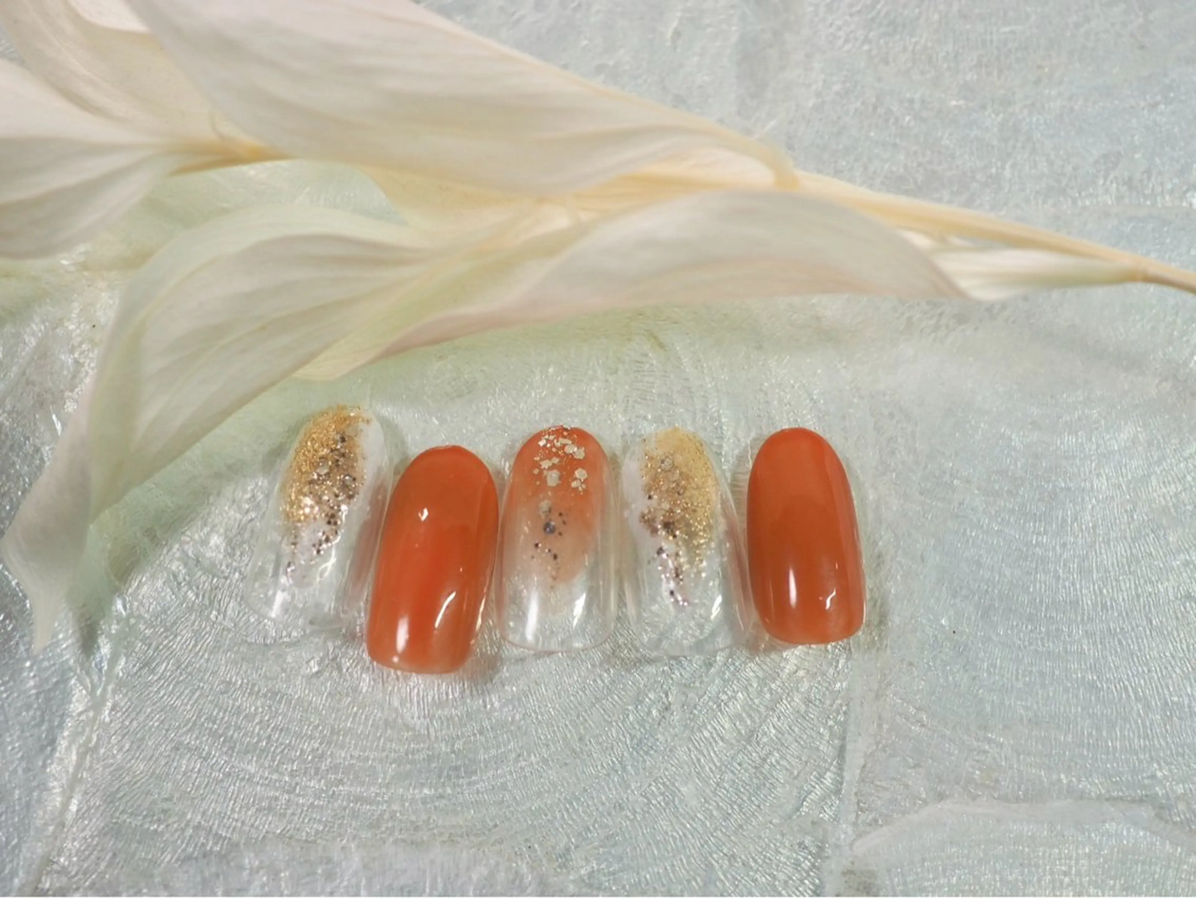 ネイル オーロラネイル 桜ネイル フラワーネイル フットネイル フレンチネイル ハンドネイル Mogu nail 二子玉川のネイルデザイン