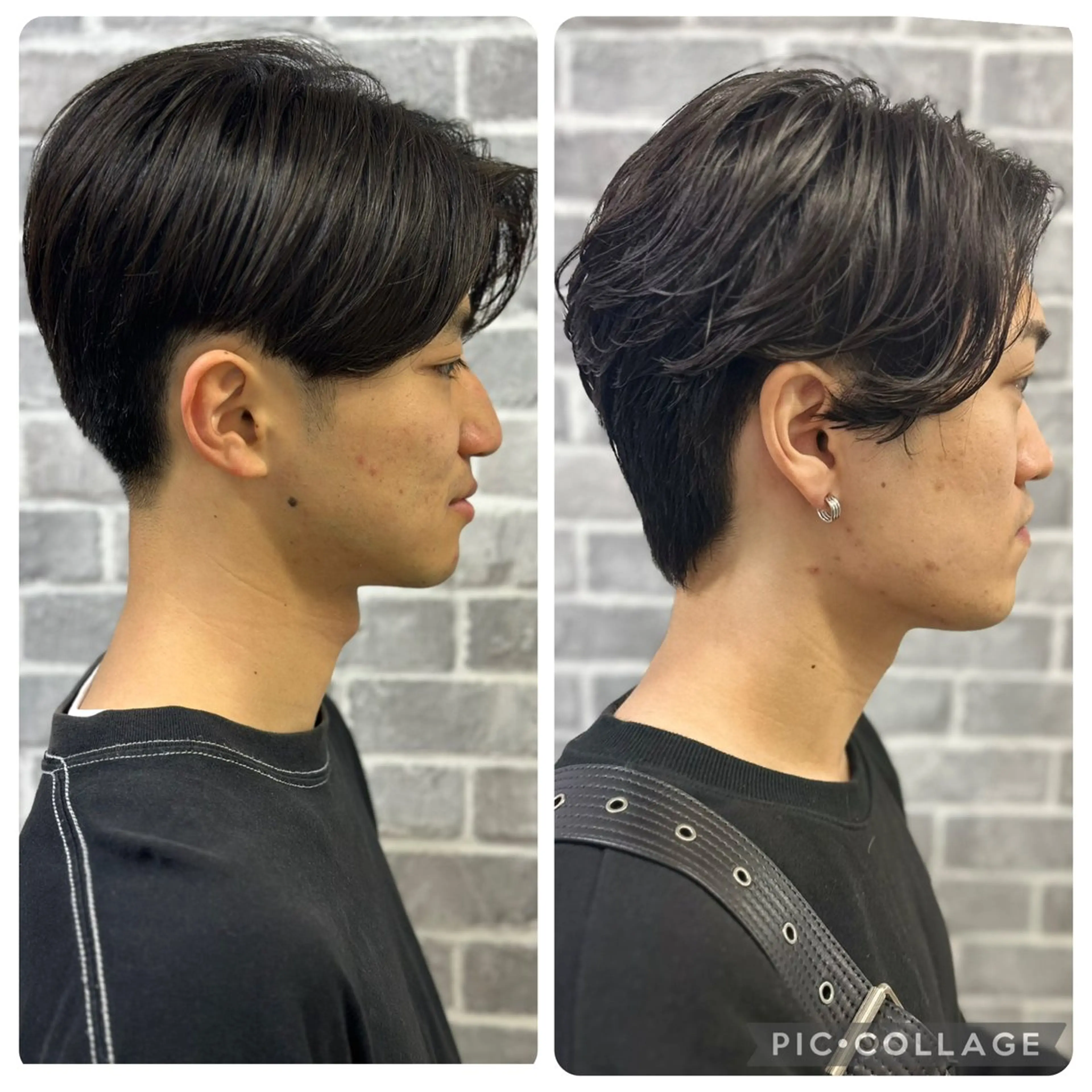 パーマ メンズ メンズパーマ シャドーパーマ ボブ Noy所属・Noyヨシモト ヒロトのヘアスタイル